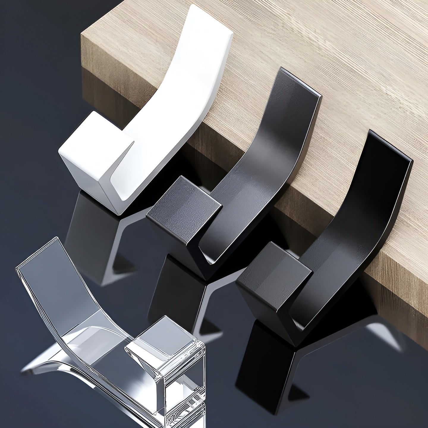 Wandhaken für Garderobe (5er Set) – Robust und Stilvoll | Für Flur, Bad und Schlafzimmer