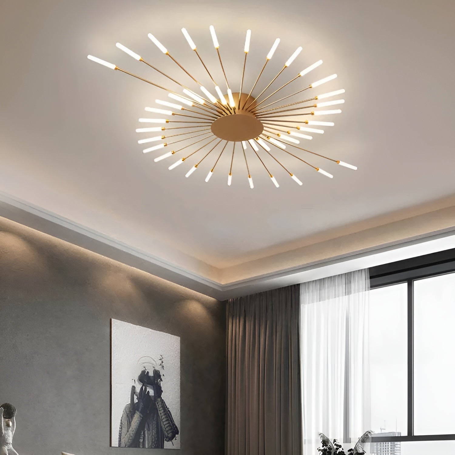 Moderne LED-Deckenleuchte – Stilvolle Beleuchtung für Wohnräume