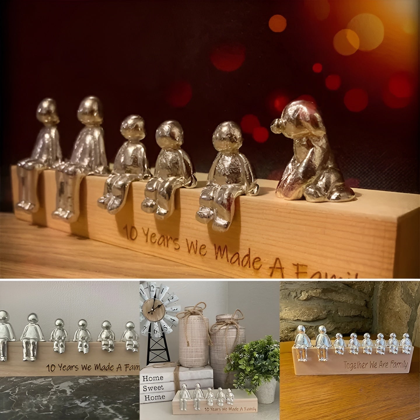 Skulptur Ewige Familie – Ausdruck von Verbundenheit & Harmonie | Zeitlose Dekofigur