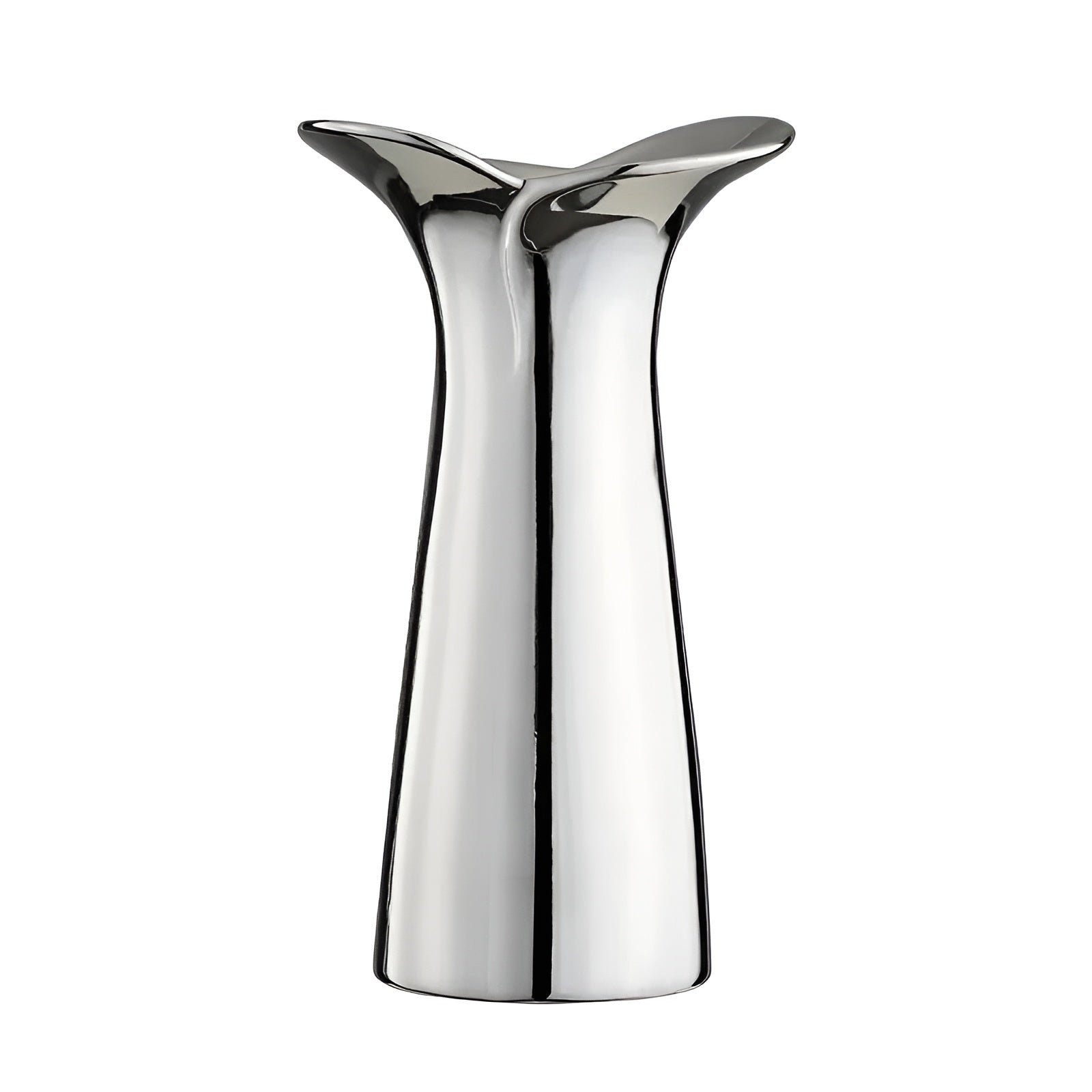 Elegante Silber Keramikvase - Moderne Wohnaccessoires & stilvolle Dekoration - Vase