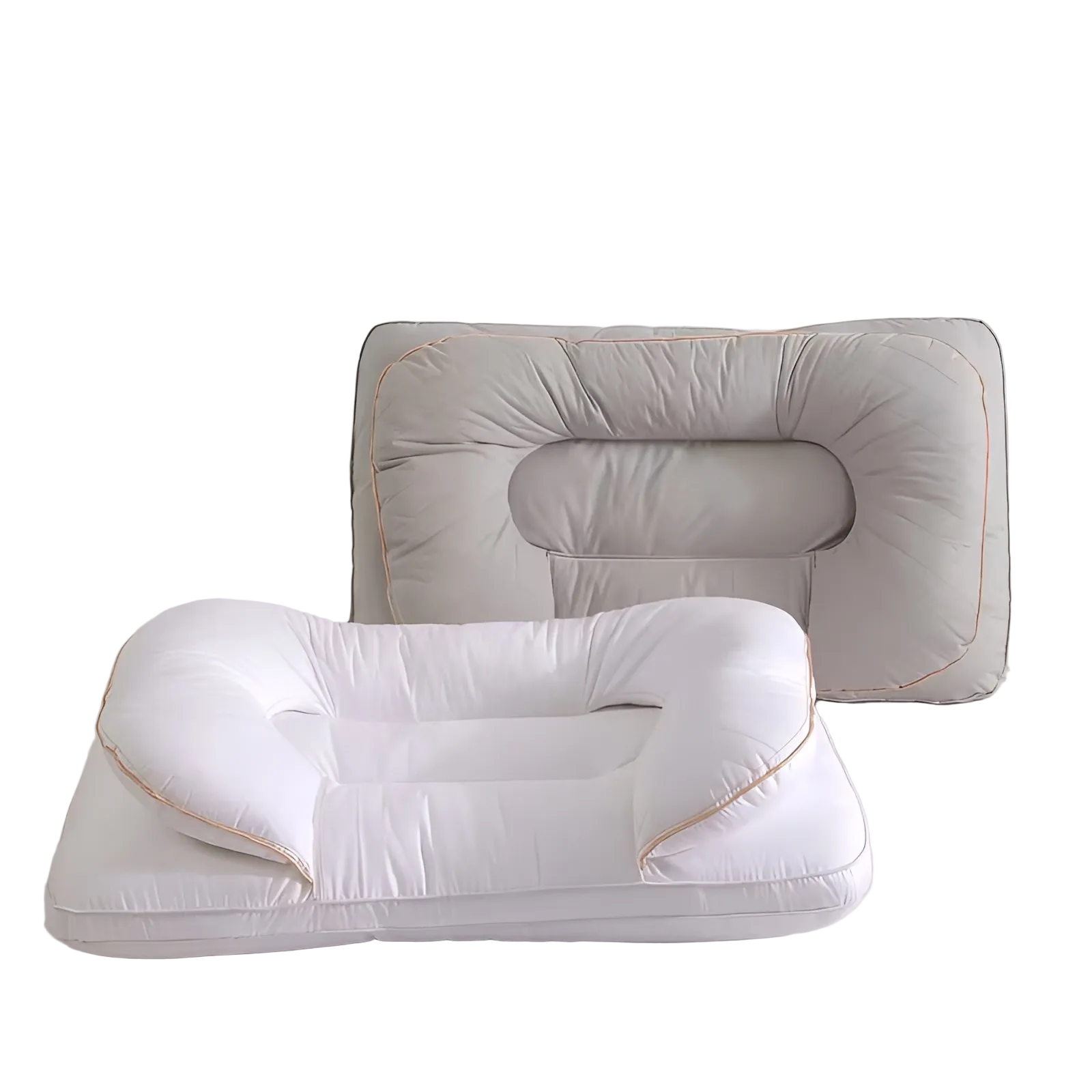 Ergonomic Cooling Nackenkissen aus Memory Foam – Orthopädisches Seitenschläfer-Kissen mit konturierter Nackenstütze &
