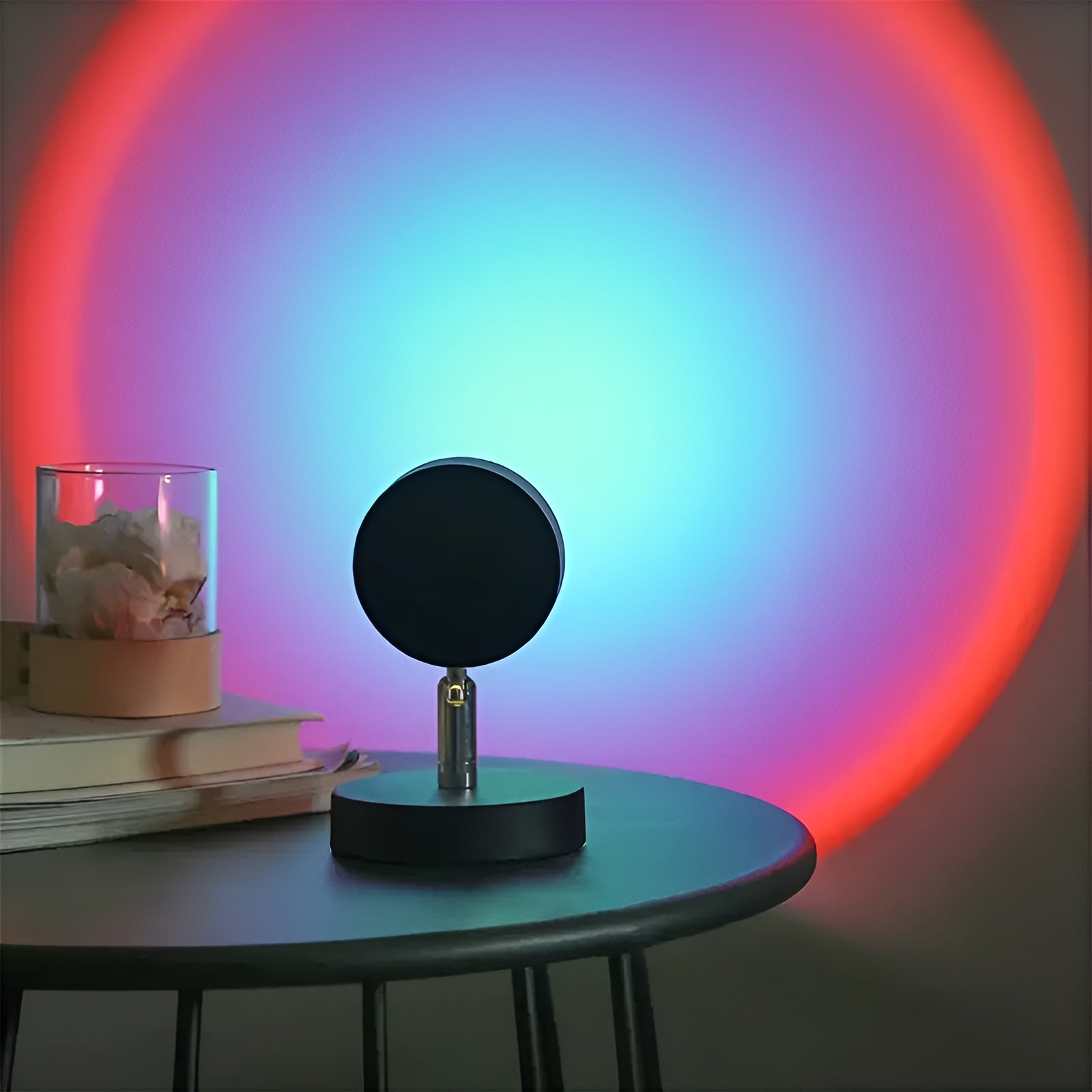 LED-Wandleuchte 360° Drehbar- Atmosphärisches Stimmungslicht,& Dimmbar | USB-Aufladbar für Zuhause