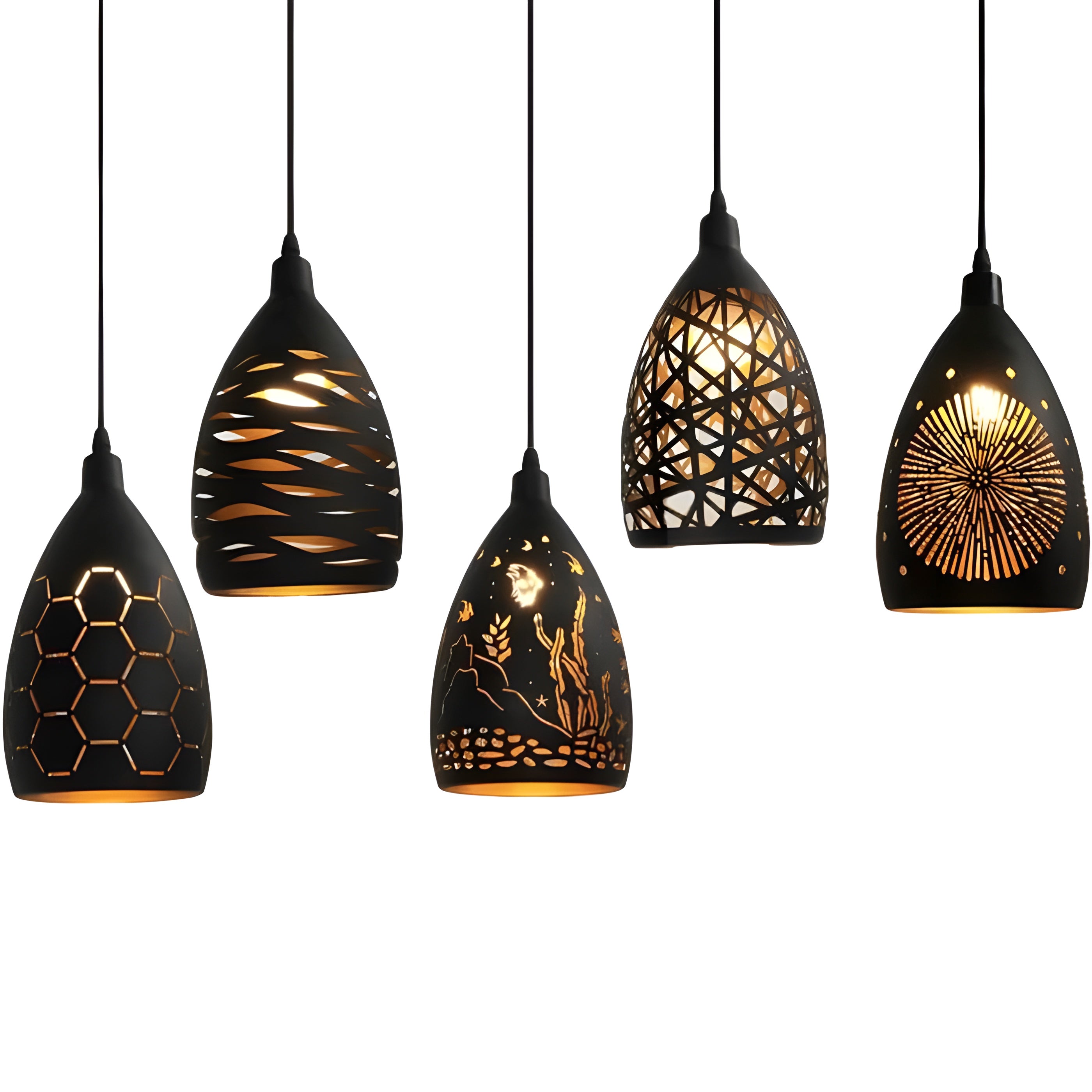 LoftWeave Light - Moderne Metallkäfig-Hängelampe