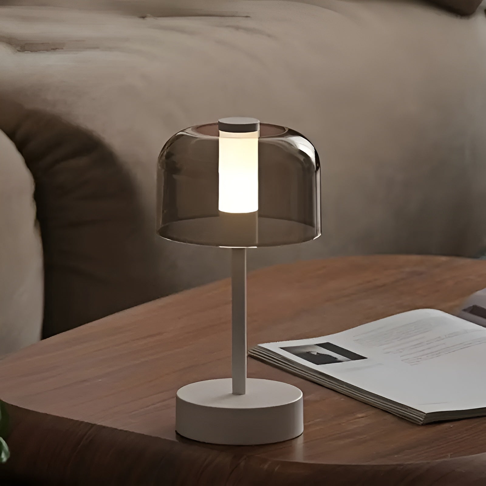 Vintage Tischlampe – Dekoratives LED-Licht mit Augenschutz | USB Wiederaufladbar, Perfekt für Schlafzimmer & Büro