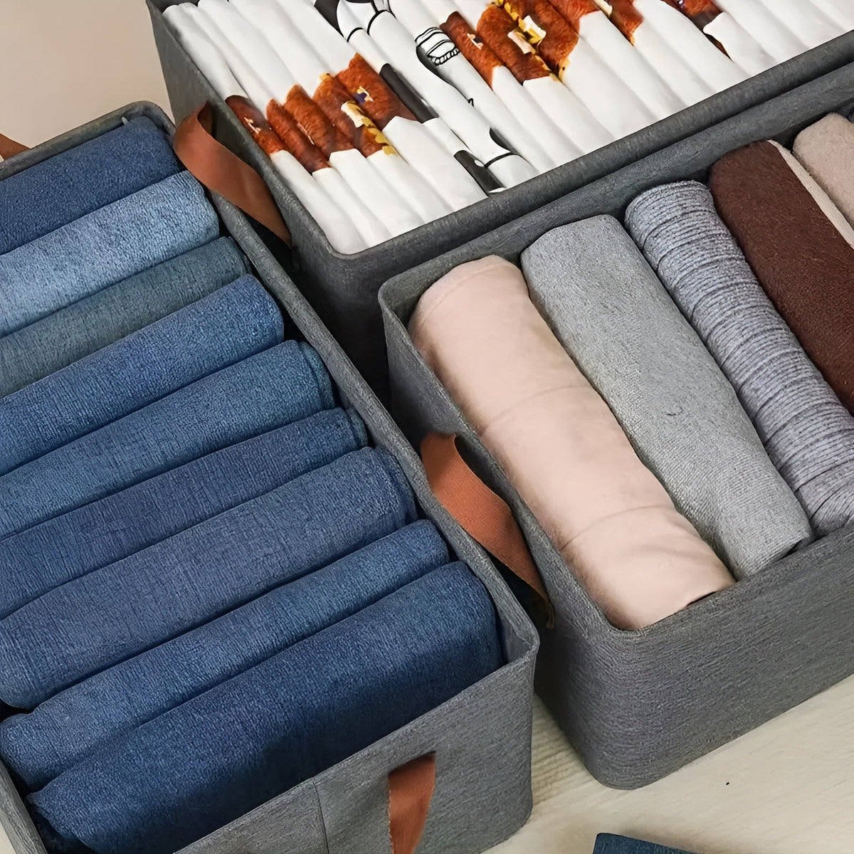 Faltbare Aufbewahrungskörbe – Praktisches 3er-Set | Ideal für Kleidung Spielzeug und mehr - Aufbewahrungskorb