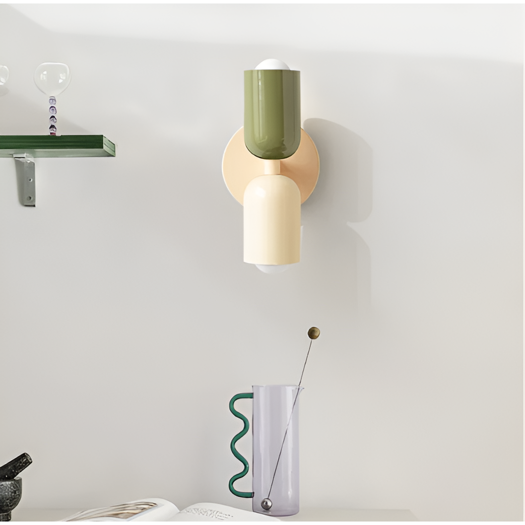 Farbe Wabi Duo- Minimalistisch Moderne LED-Doppelkopf-Leuchten - Lampe