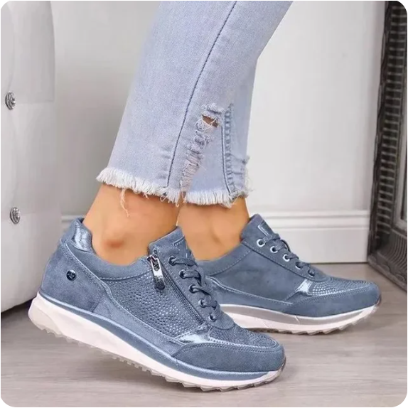 Faszinierende Plattform-Sneaker für Damen Style ohne Grenzen - Blau / 35 - Wohnzubehör