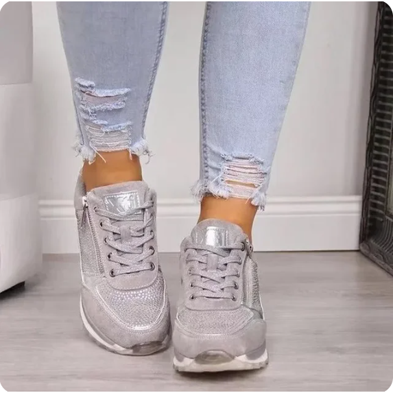 Faszinierende Plattform-Sneaker für Damen Style ohne Grenzen - Grau / 35 - Wohnzubehör