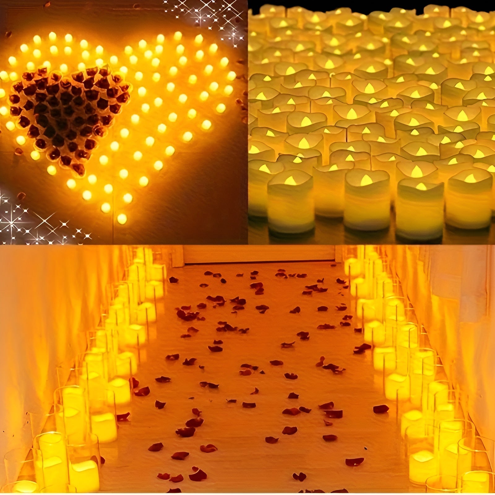 TwinkleLite Light - Flammenlose Flackernde Elektrische LED-Kerzenlichter