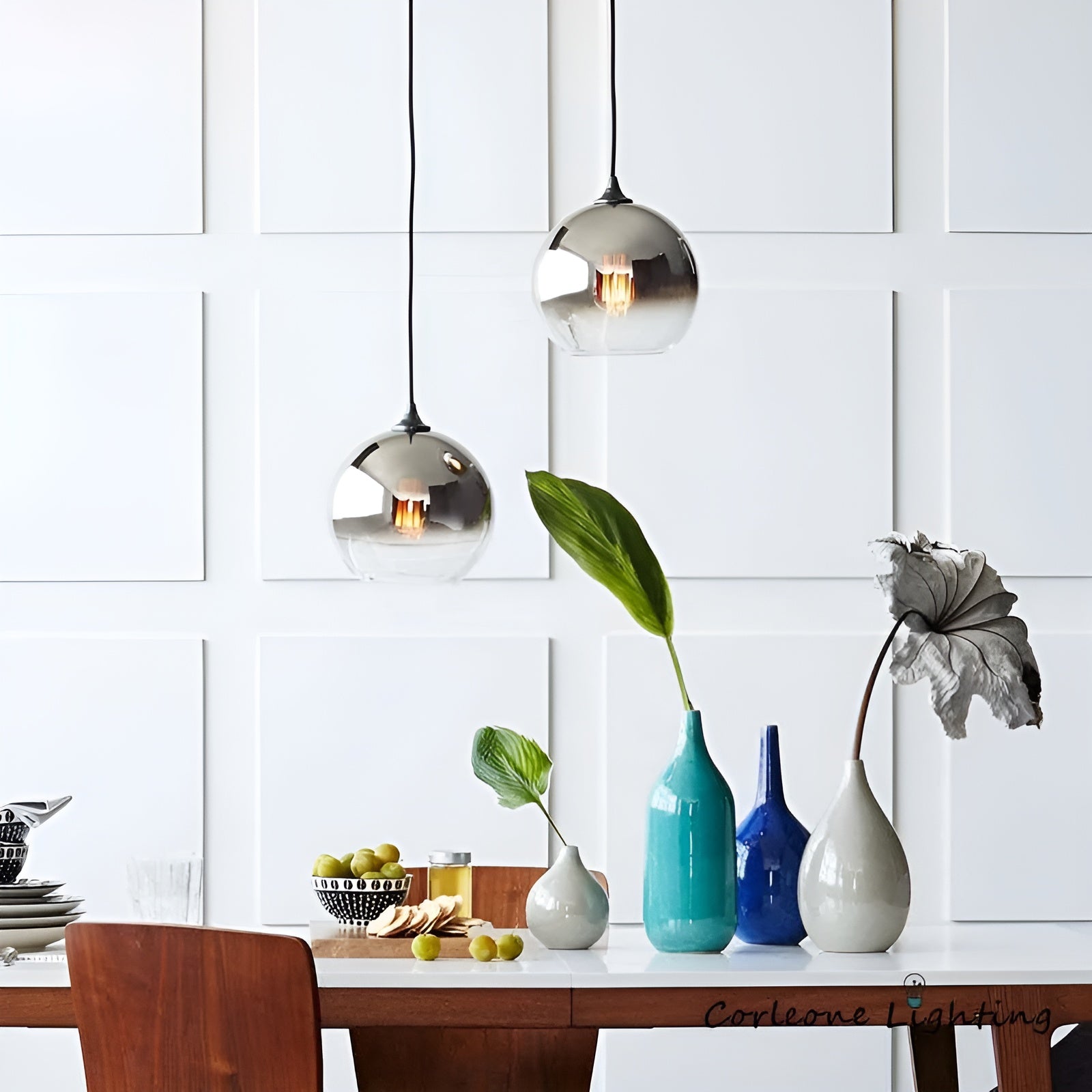 AuraDome Light - Moderne kugelförmige Pendelleuchte