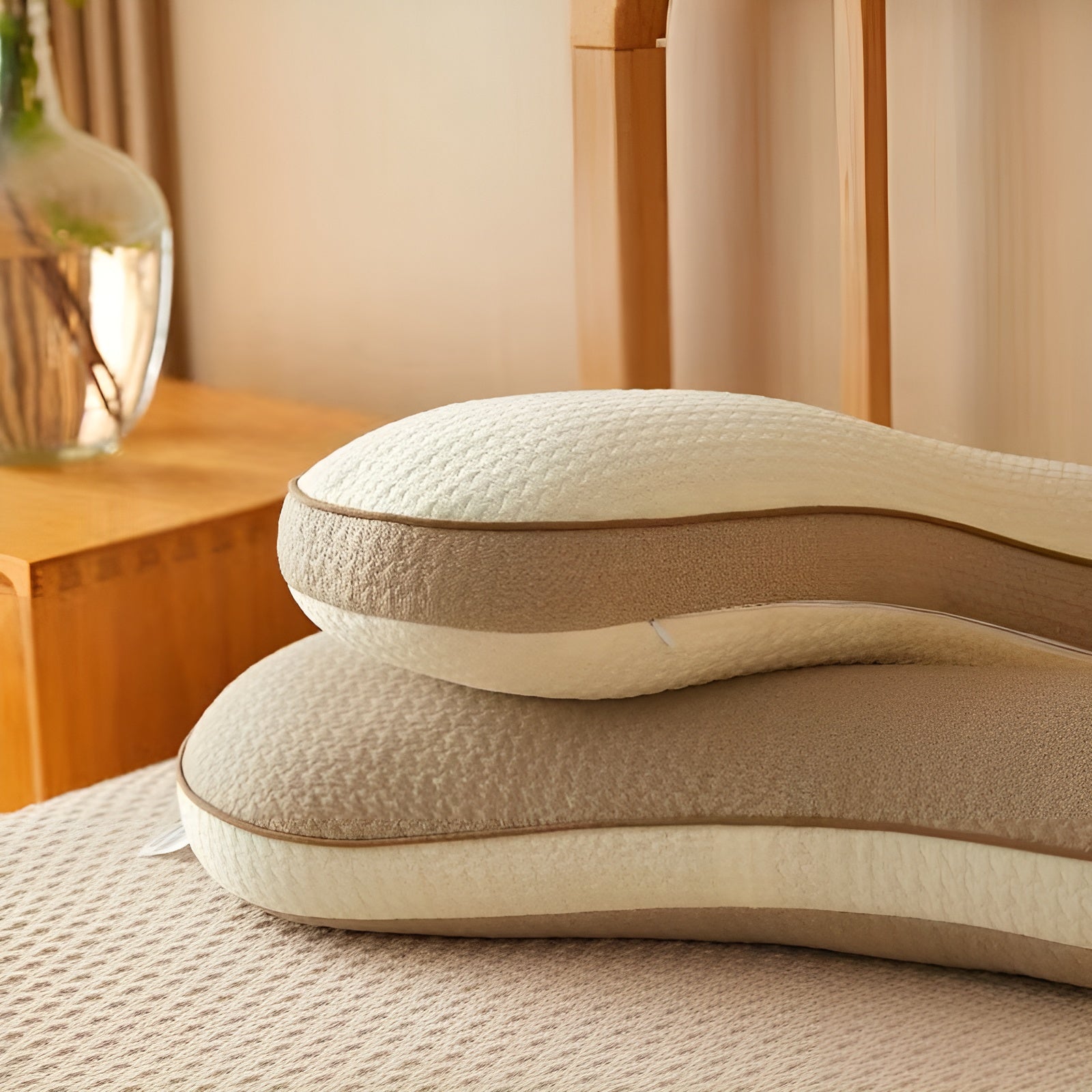 Ergonomisches Buchweizenkissen – Nackenstützend und Anpassungsfähig | Ideal für Schlaf und Entspannung - Kissen