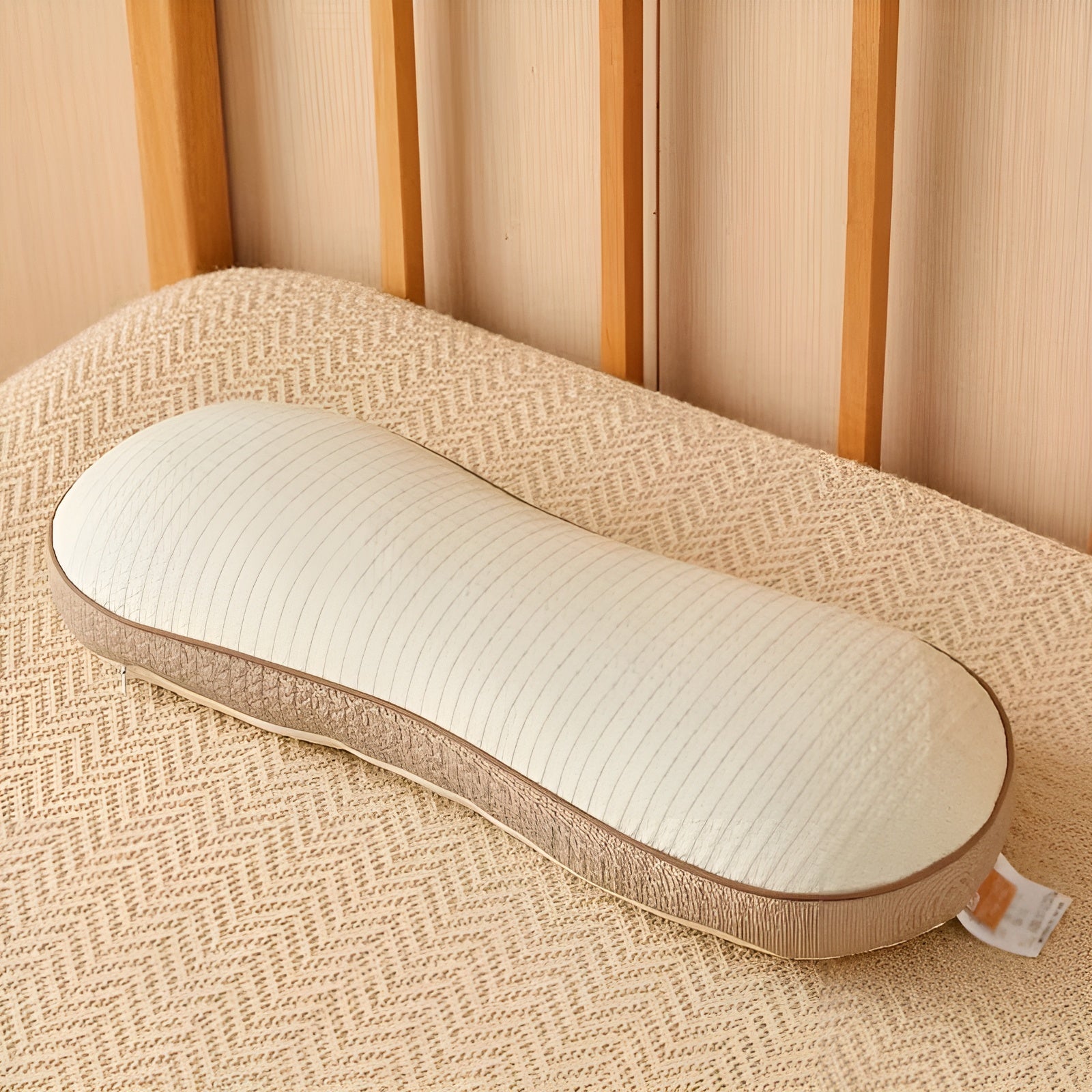 Ergonomisches Buchweizenkissen – Nackenstützend und Anpassungsfähig | Ideal für Schlaf und Entspannung - Milchweiß