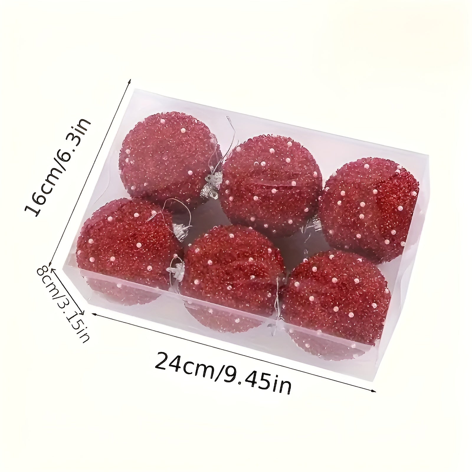 Weihnachtskugeln im 6er-Set – Glänzende Champagnerfarbe | Perfekte Deko für Baum, Feste & Zuhause