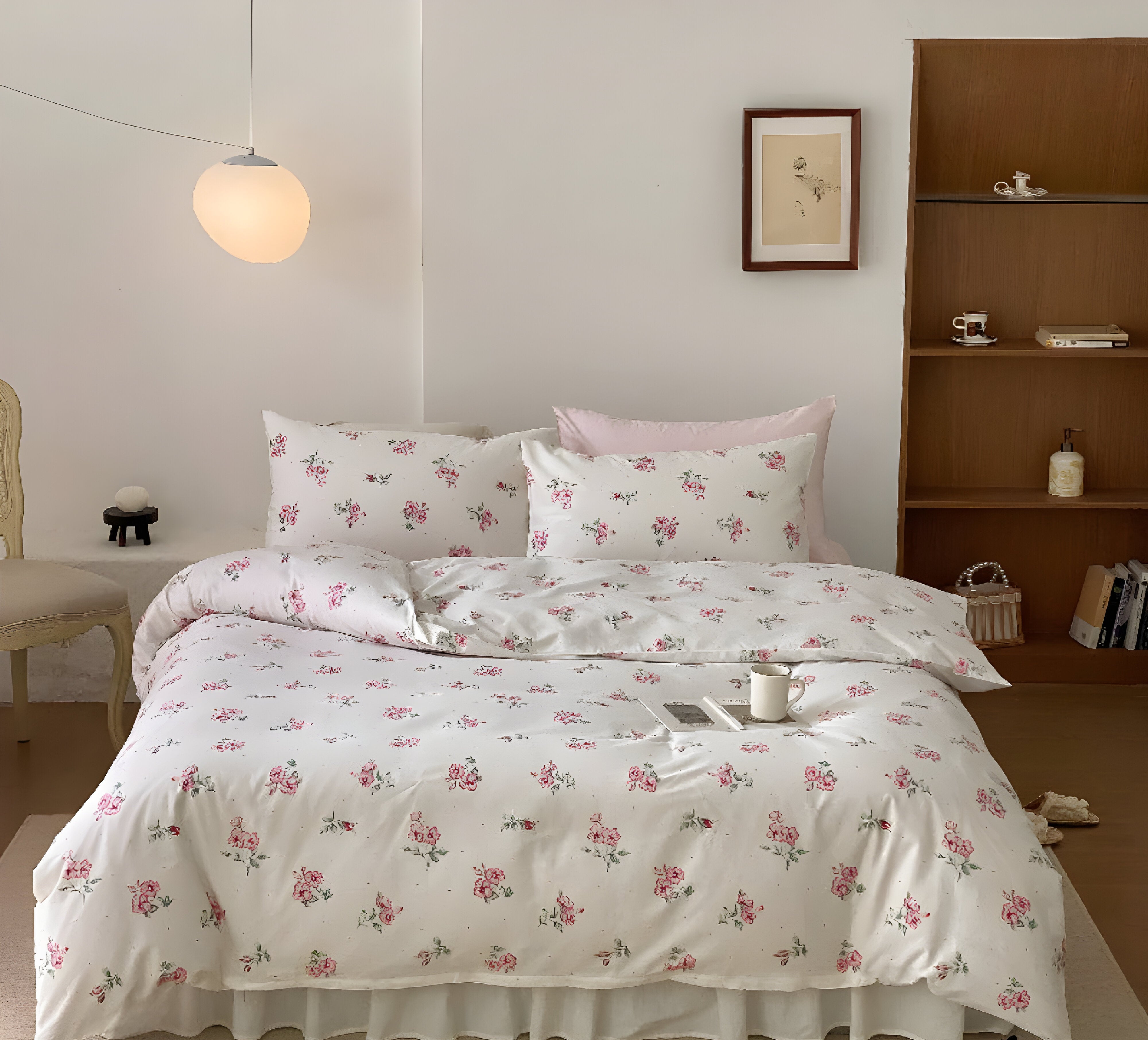 LushPetal Set – Elegantes Florales Bettwäsche-Set