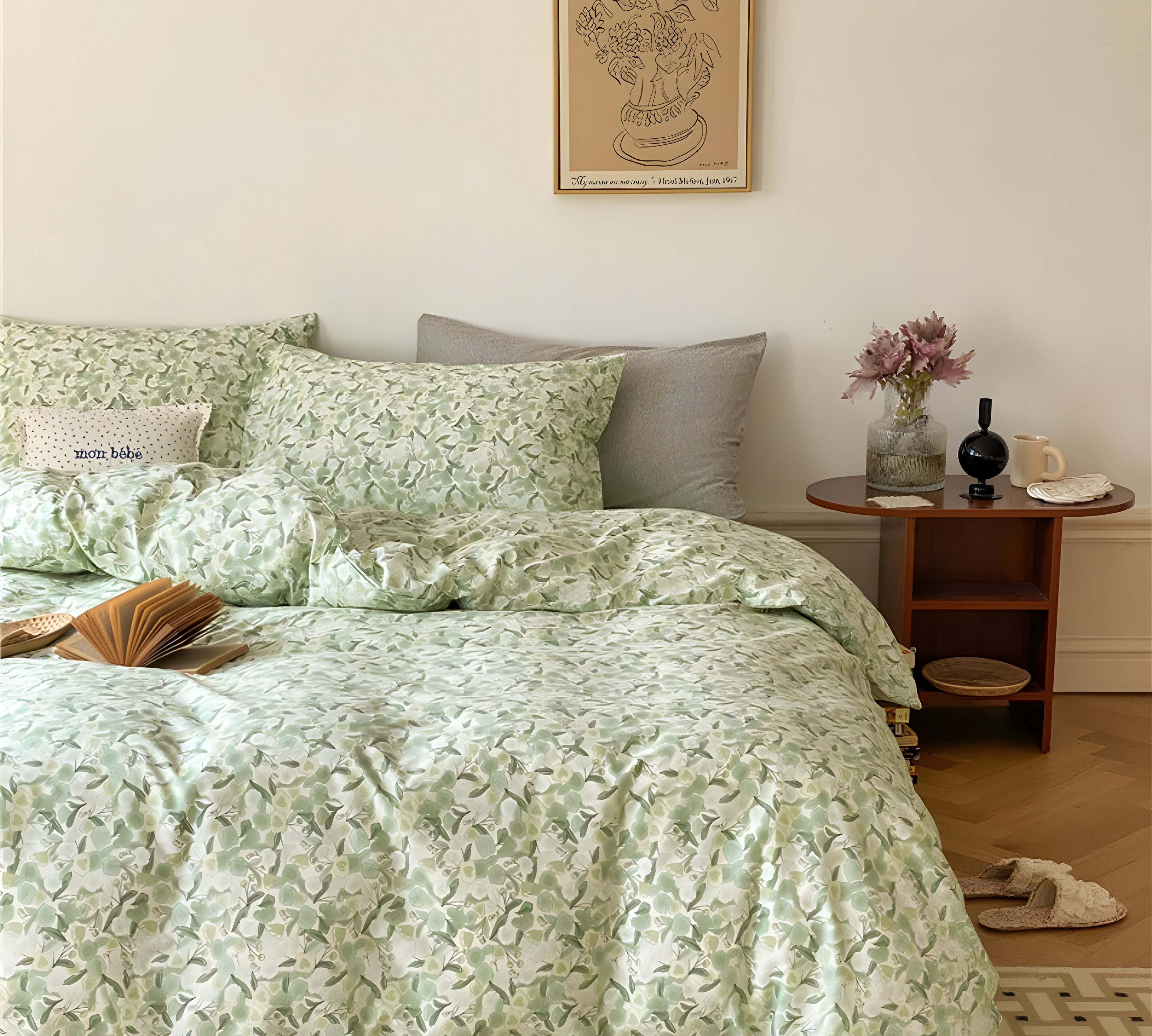 LushPetal Set – Elegantes Florales Bettwäsche-Set