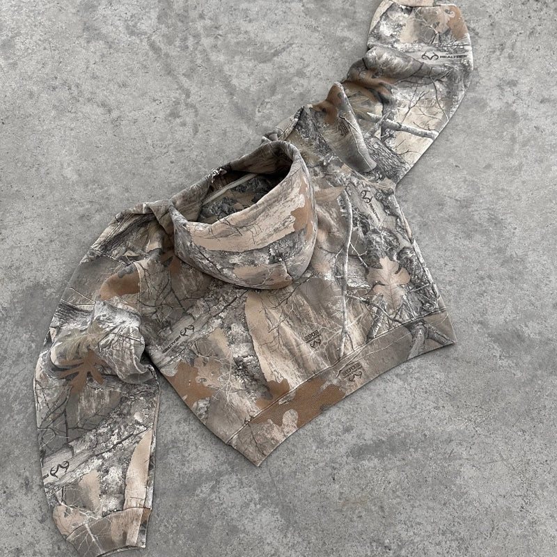 Gefütterter Fleece Camouflage Hoodie – Warm & Funktionell - Bekleidung & Accessoires > Oberbekleidung > Hoodies