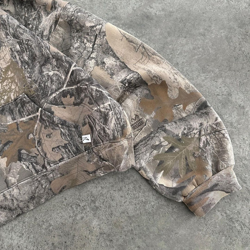 Gefütterter Fleece Camouflage Hoodie – Warm & Funktionell - Bekleidung & Accessoires > Oberbekleidung > Hoodies