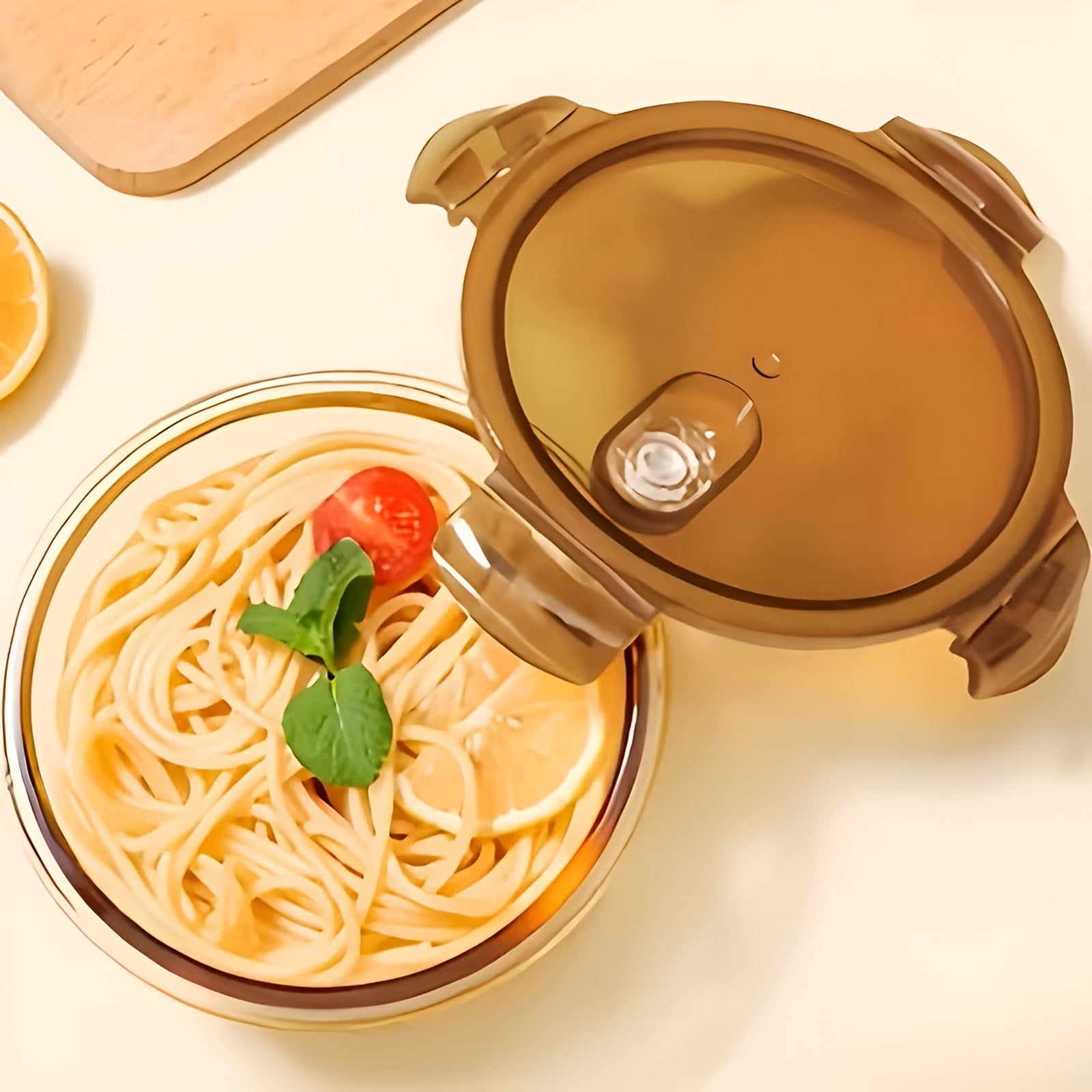 Glas Vorratsdosen Set (3-teilig) – Luftdicht und Auslaufsicher | Hitzebeständiges Borosilikatglas für Mikrowelle