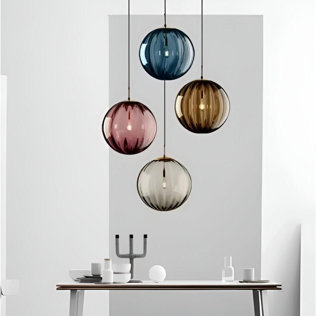 Glasball LED Hängeleuchte – ordic Glasball Design | Stilvolle Wohnräume - Pendelleuchte
