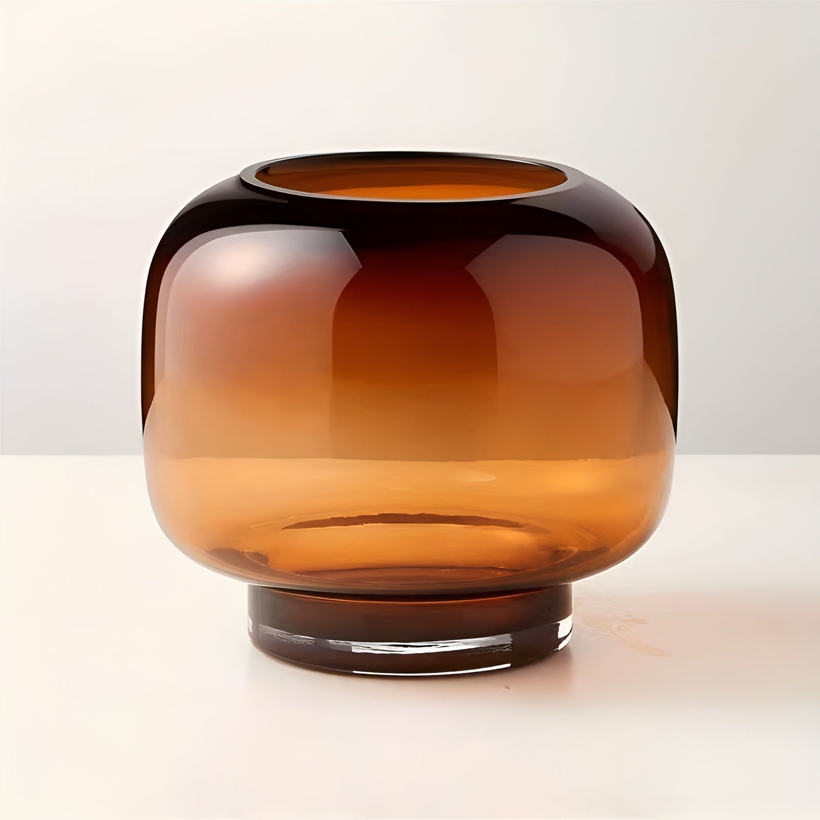 Glasvase Handgeblasen – Minimalistisch Und Dekorativ | Transparentes Design Für Blumen Hydroponik Und Moderne Wohnräume