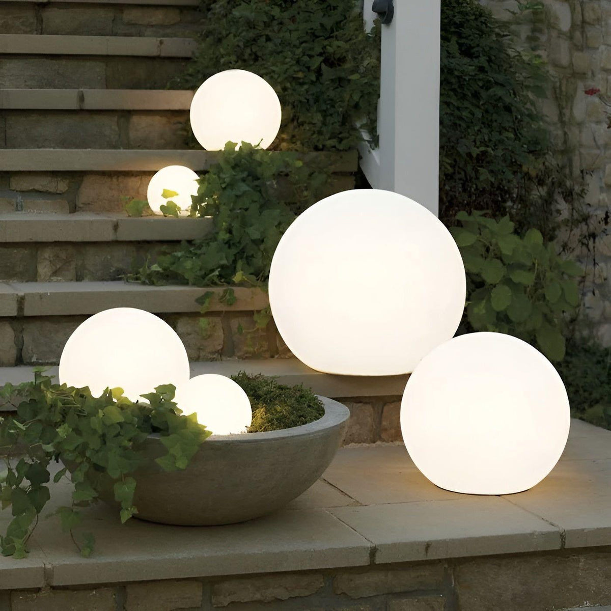 GlowBall Light - Wasserdichte Farbwechselnde LED Gartenball-Lampe hi - Lampe