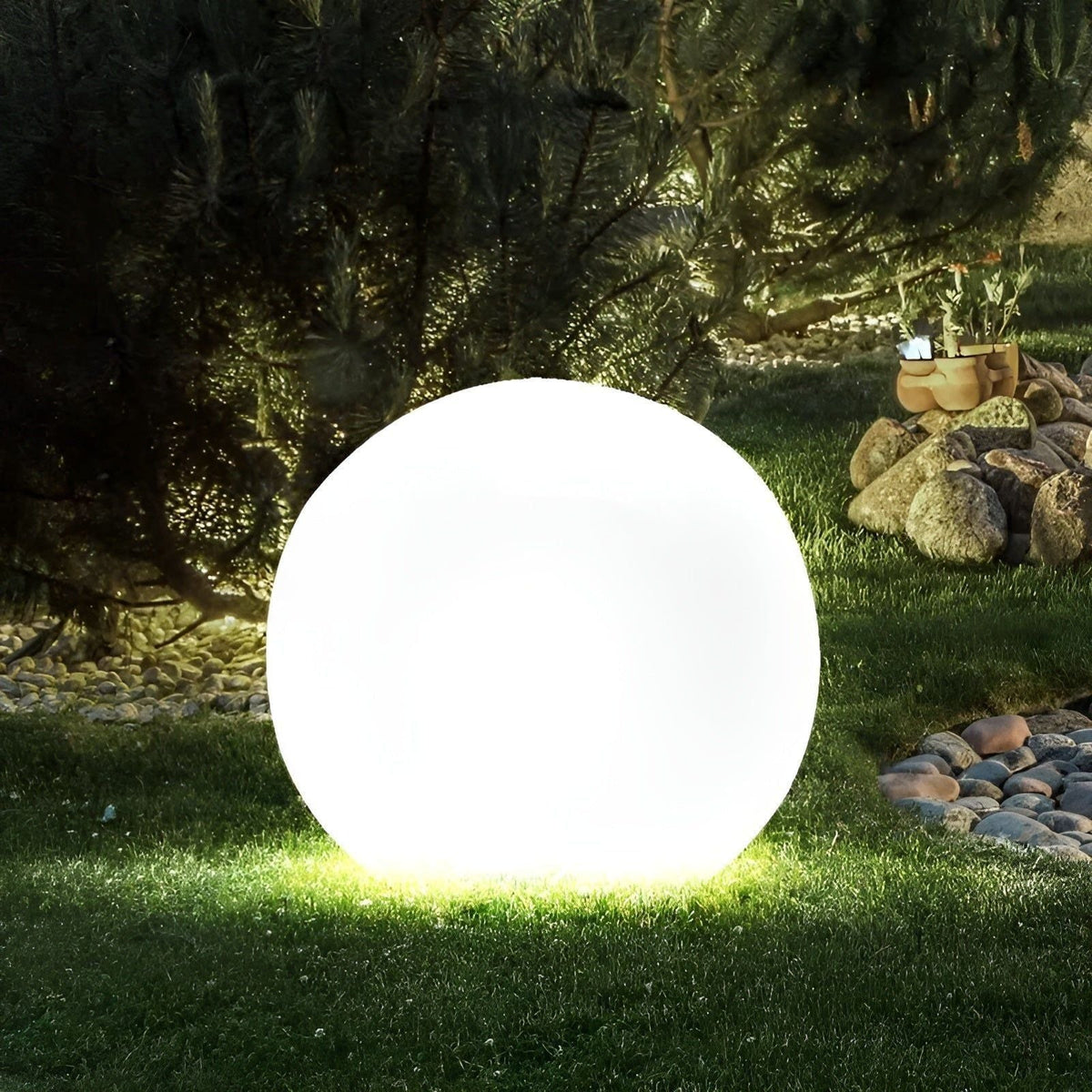 GlowBall Light - Wasserdichte Farbwechselnde LED Gartenball-Lampe hi - Lampe