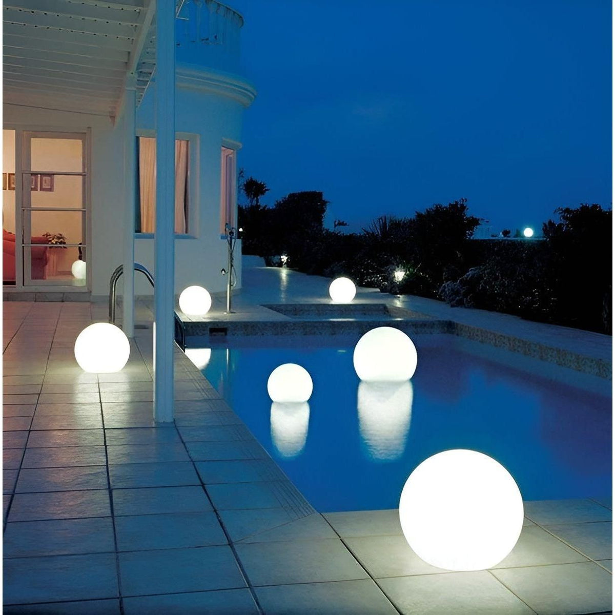 GlowBall Light - Wasserdichte Farbwechselnde LED Gartenball-Lampe hi - Lampe
