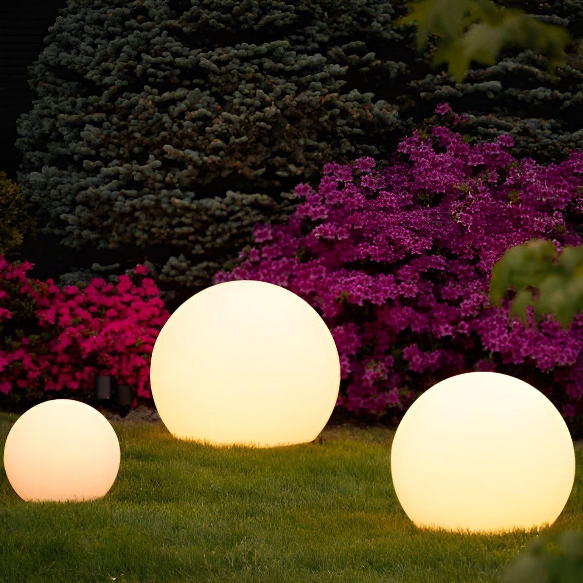 GlowBall Light - Wasserdichte Farbwechselnde LED Gartenball-Lampe hi - Lampe