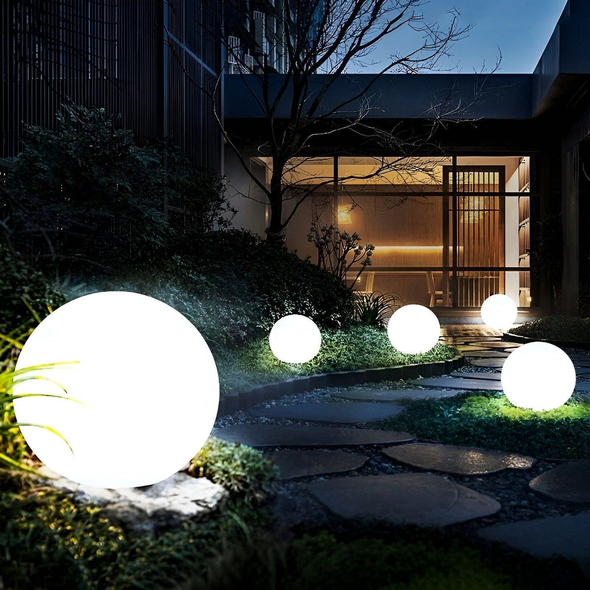 GlowBall Light - Wasserdichte Farbwechselnde LED Gartenball-Lampe hi - Lampe