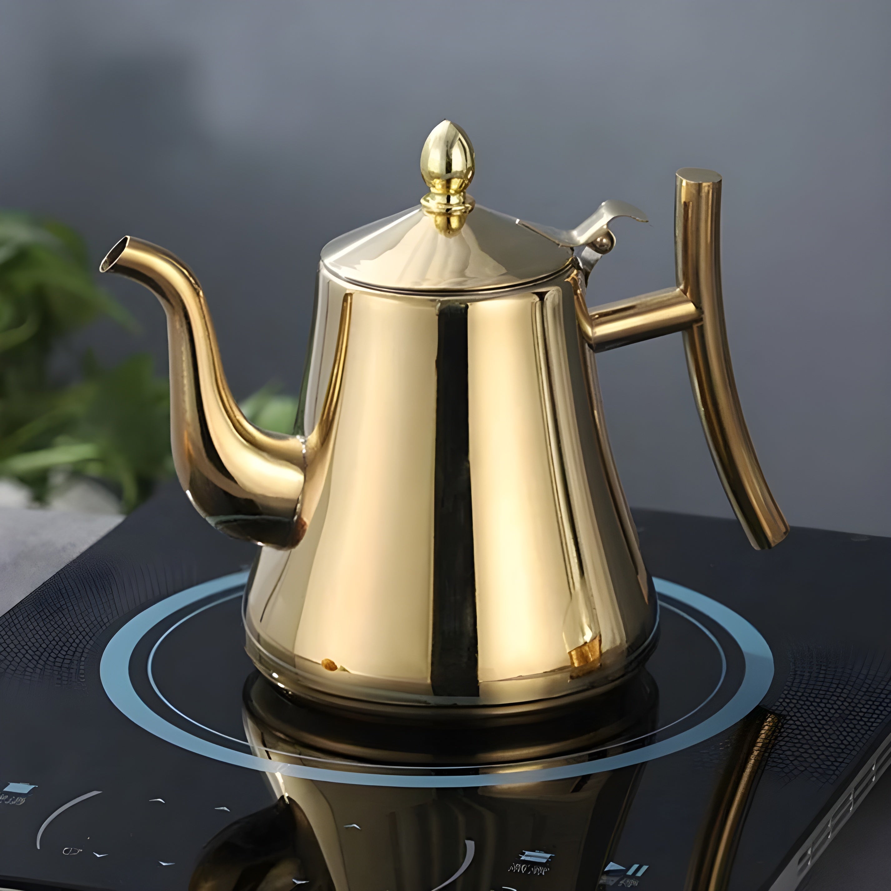 GoldenBrew Kettle - Robuster Edelstahl-Teekessel - Gold / 34 Unze / 1L - Wohnzubehör