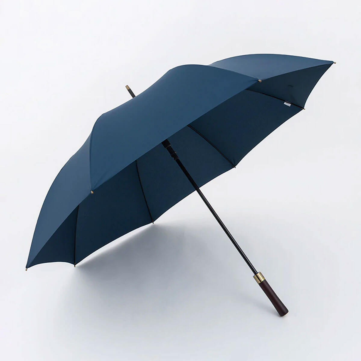 Großer Automatik-Regenschirm mit Holzgriff – 132 cm - Regenschirme