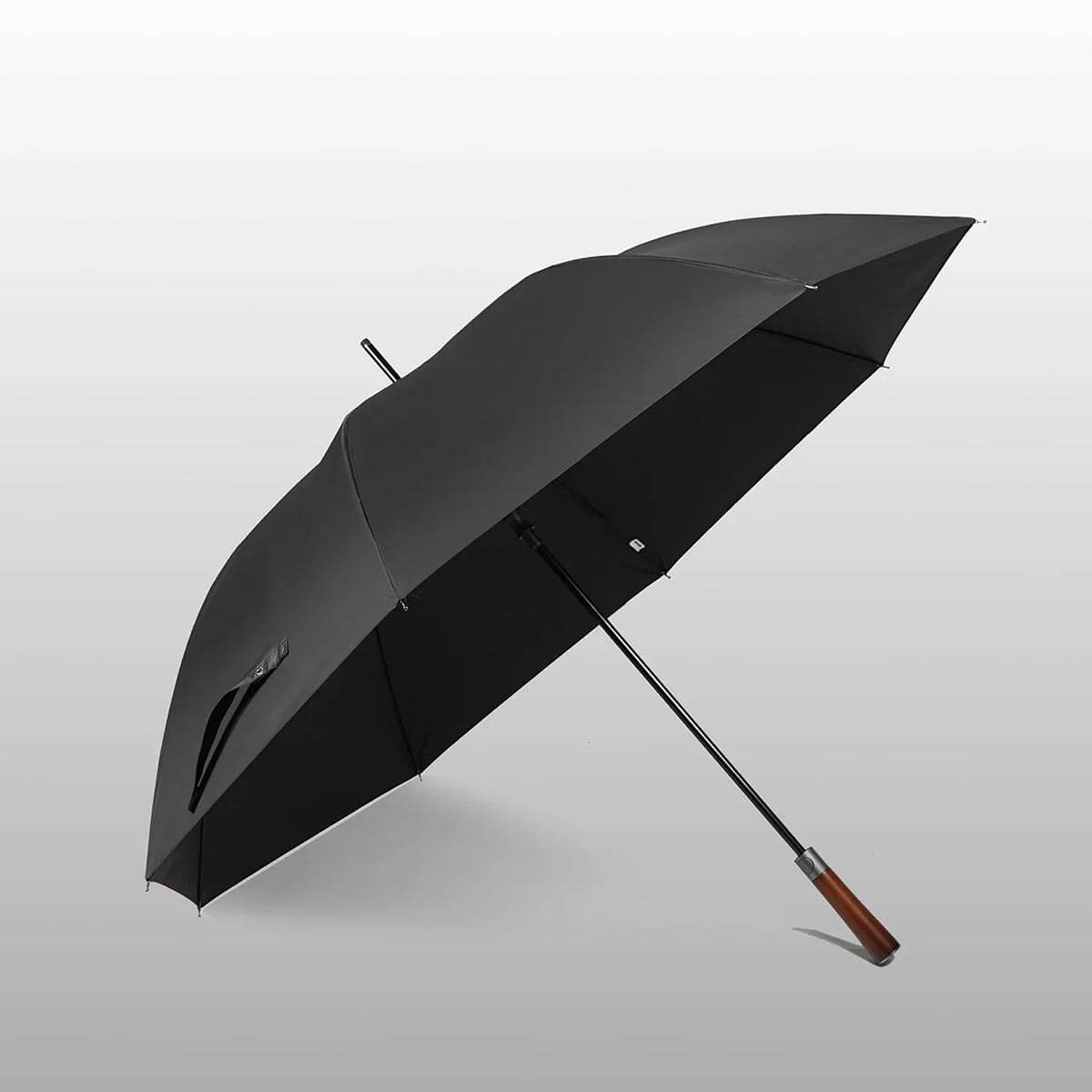 Großer Golfschirm mit Holzgriff – 122 cm sturmfest - Regenschirme