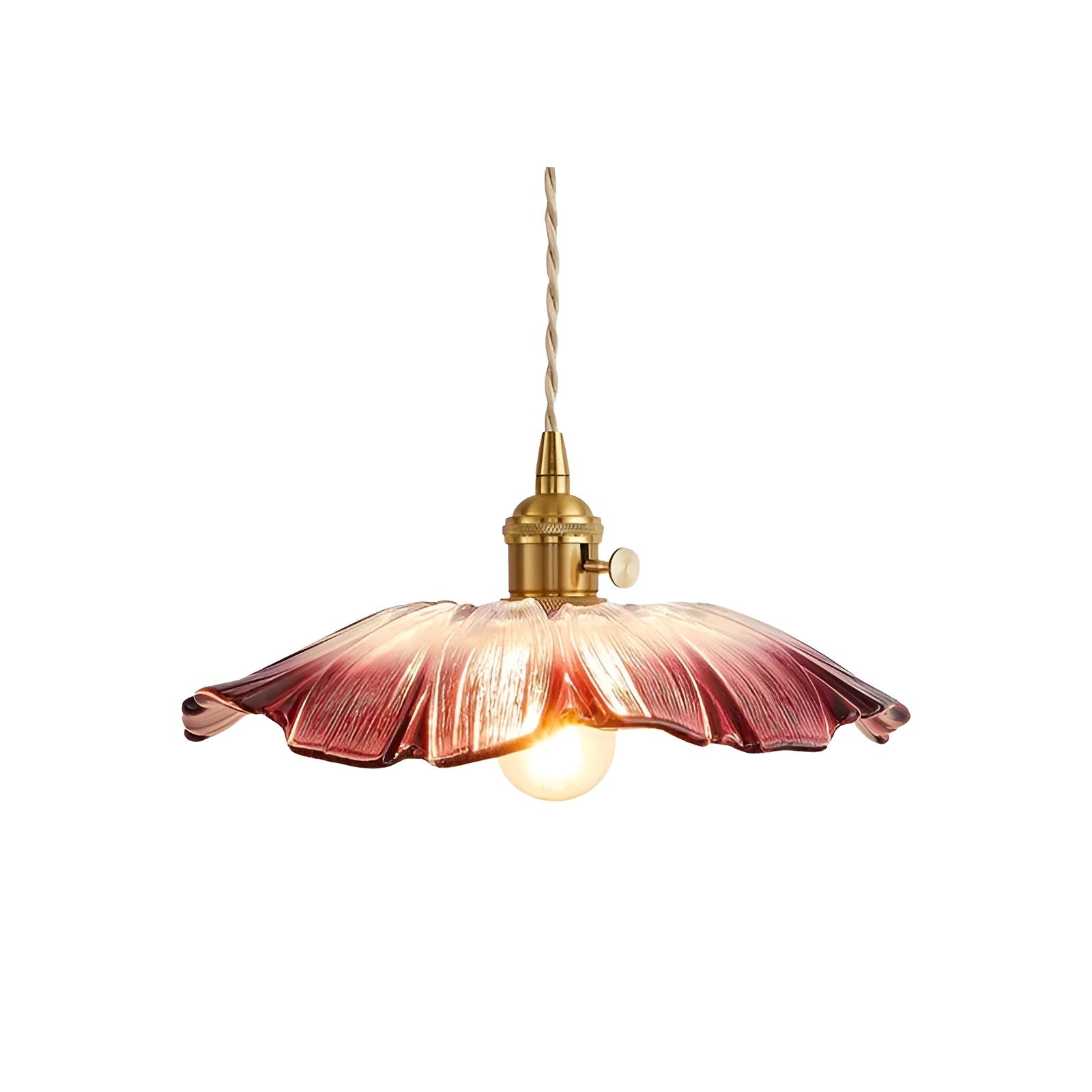 Hängelampe mit Blumenmotiv – Warmes Licht & stilvolles Design | Für Ihr Zuhause - Type A - D 28.5 x 13.5cm / Rosa