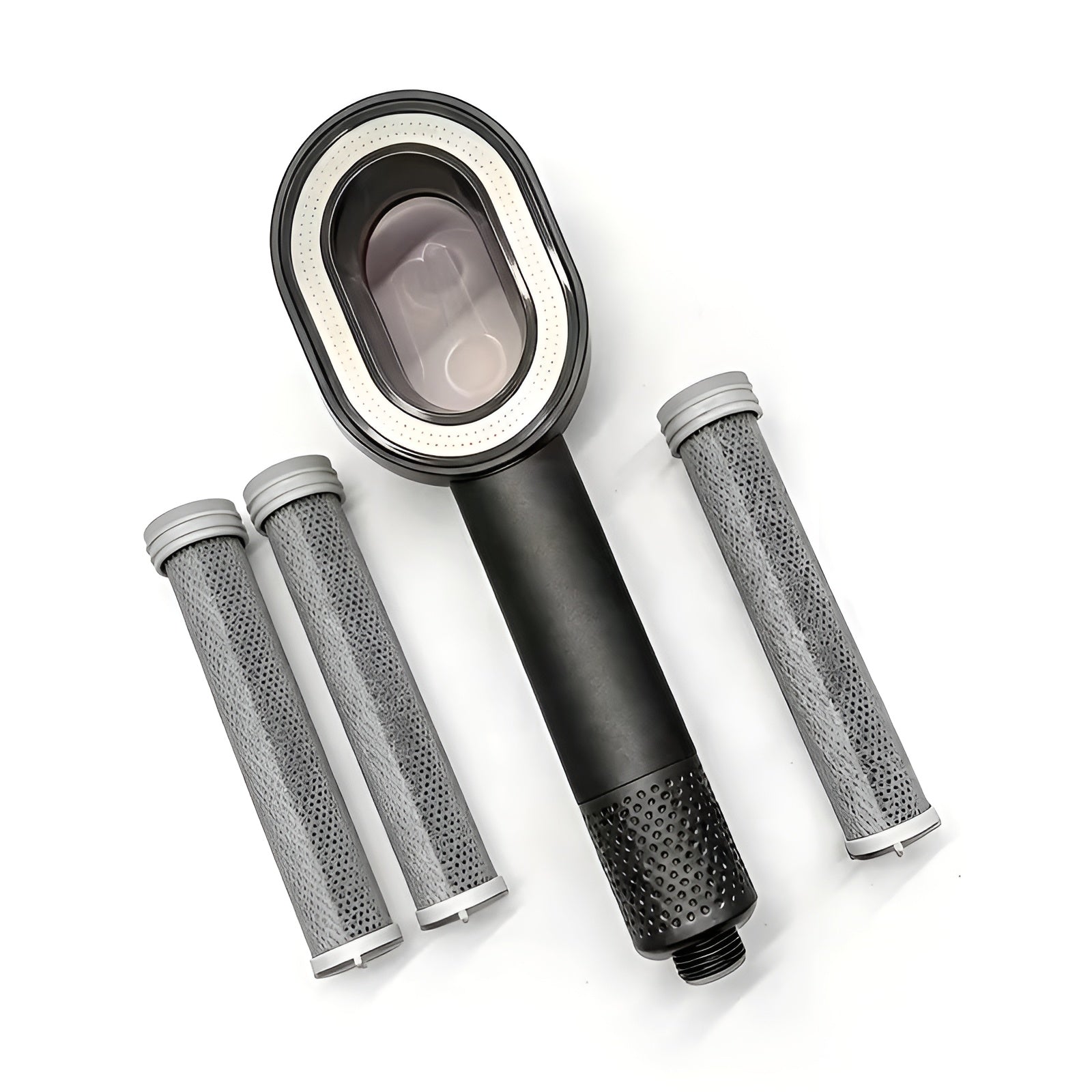 Handbrause mit 3-Stufen-Filter – Wassersparender Hochdruck Duschkopf gegen Kalk & Chlor für weiches Wasser - Wasserhahn