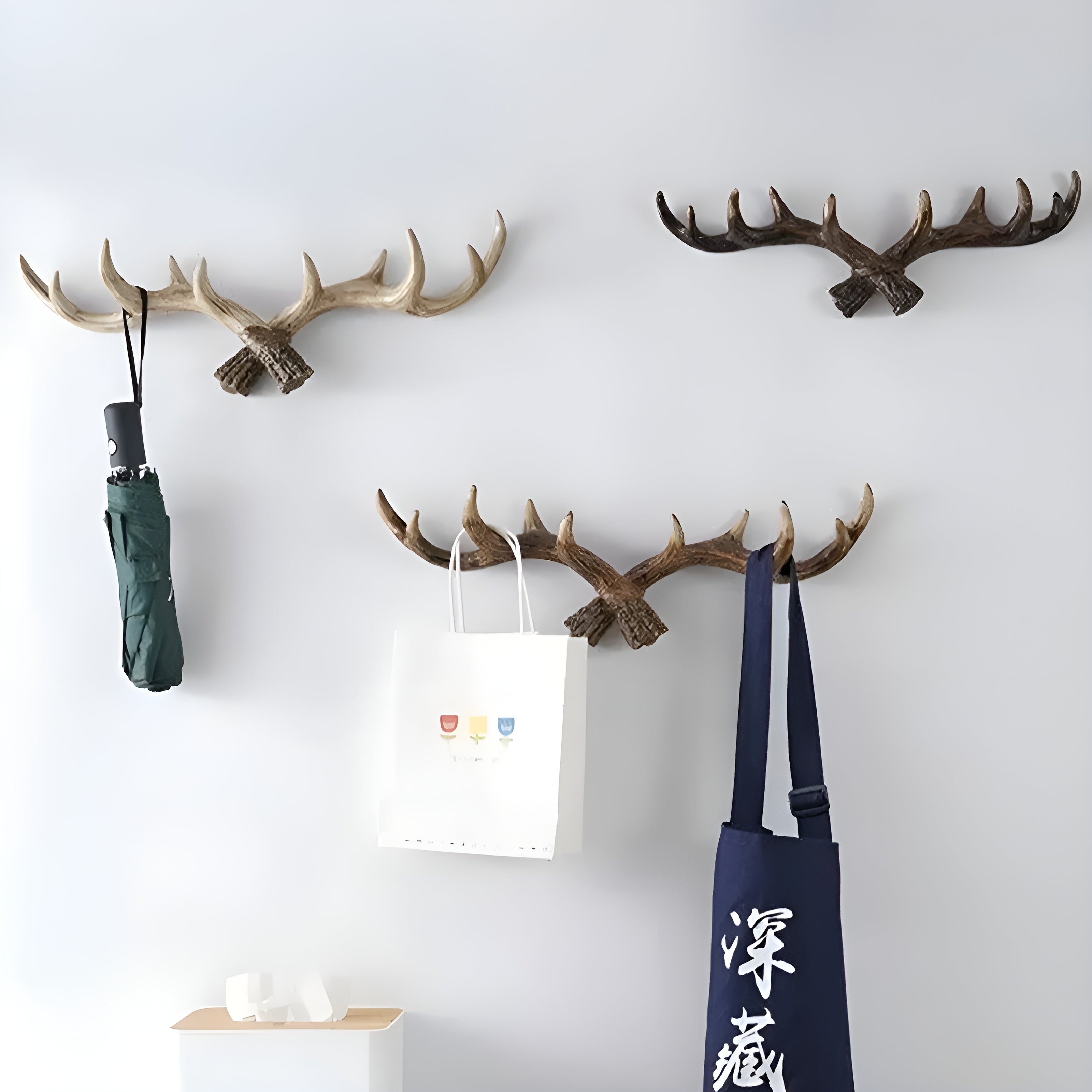 AntlerCharm Hook - Retro Geweih Wandhaken für Mäntel