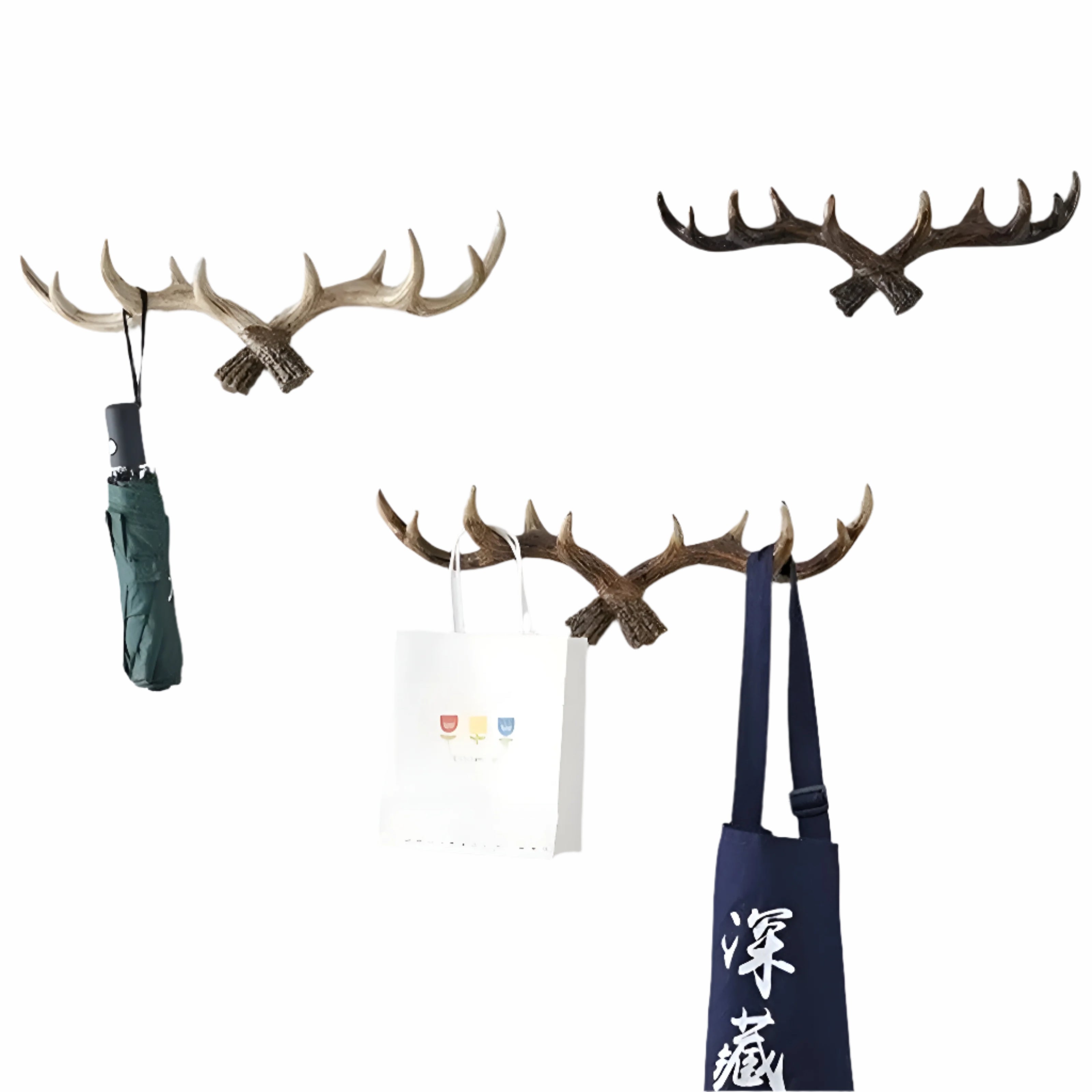 Geweih-Wandhaken – Retro-Design für Mäntel und Jacken | Dekorativer Garderobenhaken