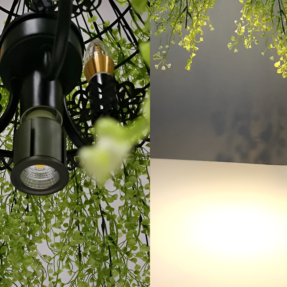 Kronleuchter im Industrial-Stil – 3 Leuchten aus Metall und Acryl | Dekorative Innenbeleuchtung