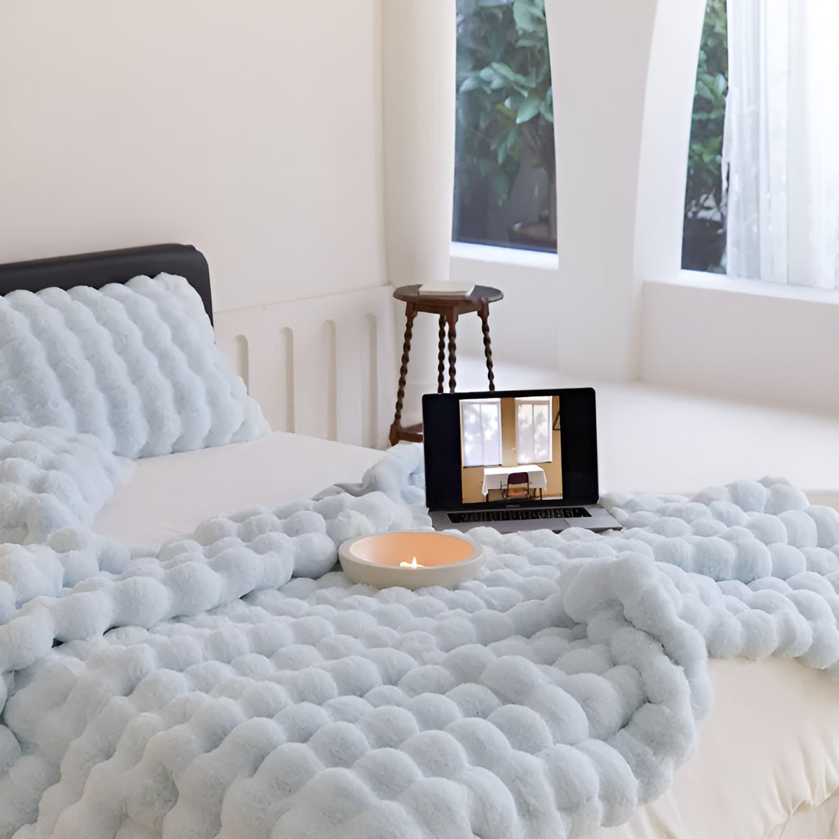 Samt- und Fleece-Decke – Extra Weich & Warm | Perfekt für Sofa und Schlafzimmer
