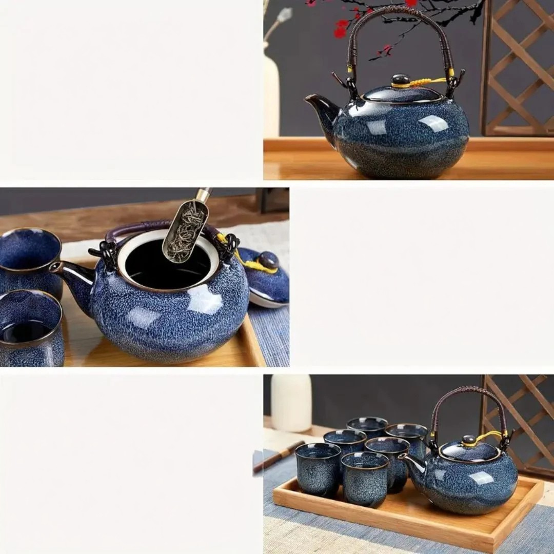 Japanisches Keramik-Teeservice – Traditionelle Teezeremonie für entspannte Teemomente - Teeservice