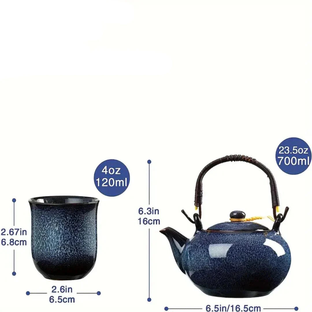 Japanisches Keramik-Teeservice – Traditionelle Teezeremonie für entspannte Teemomente - Teeservice