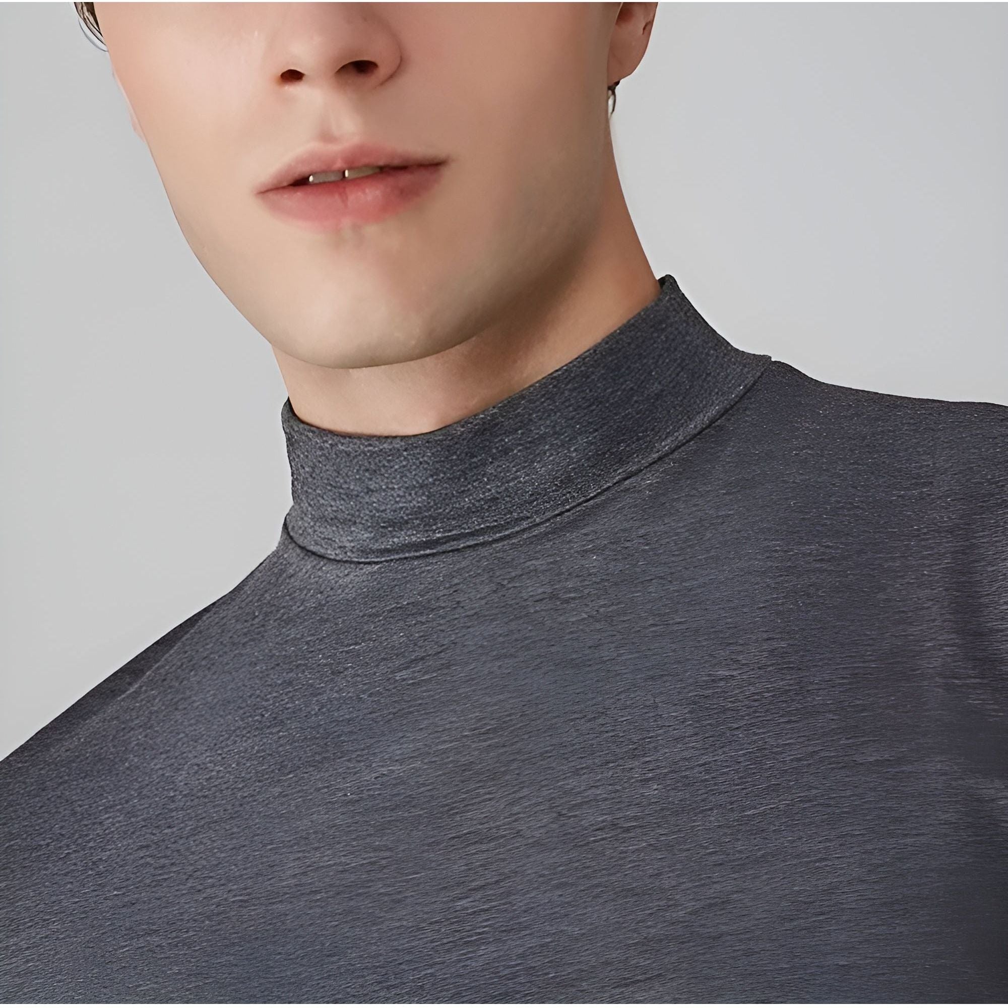 Jochen Shirt - Casual Turtleneck T-Shirt für Männer - Herrenmode