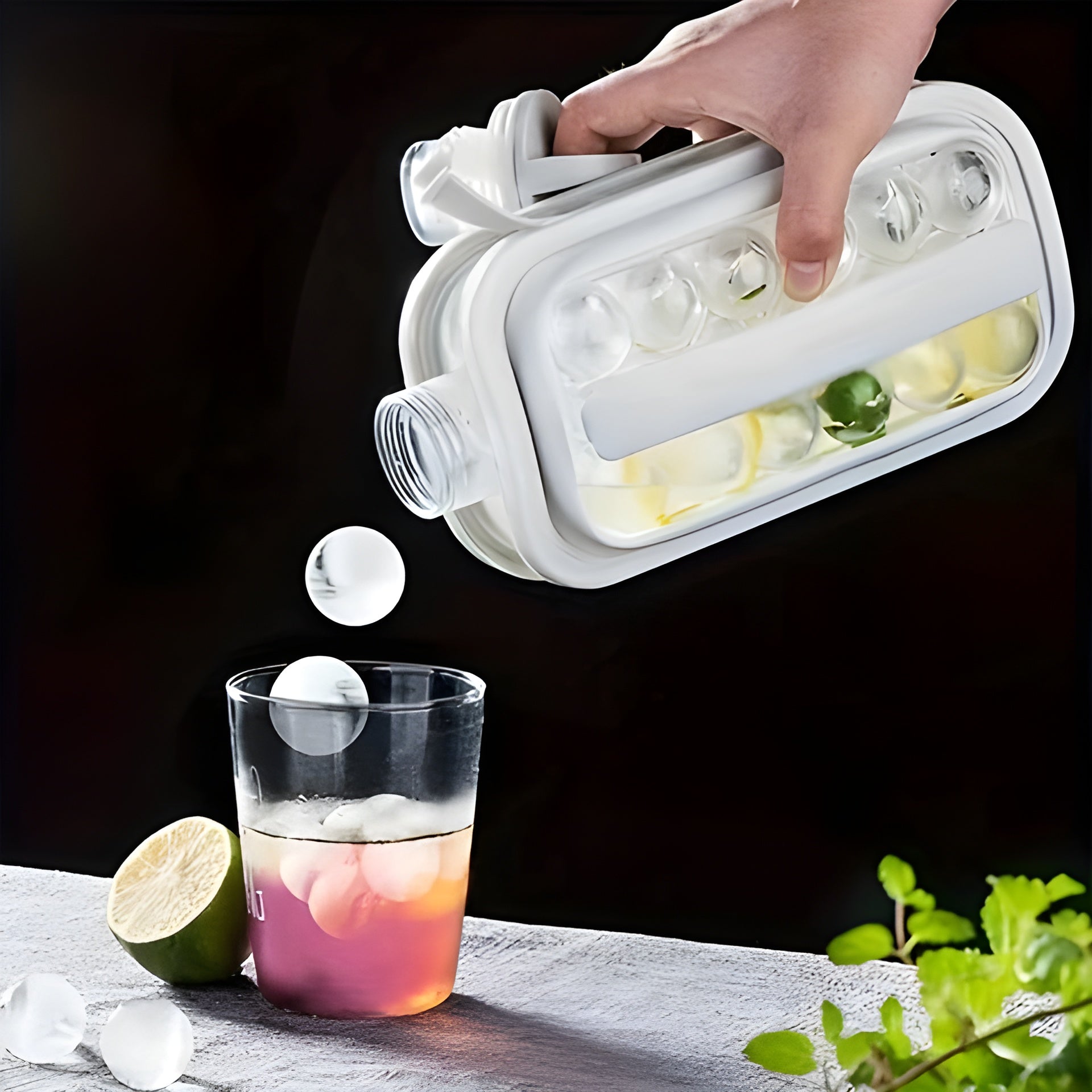 Kerill Eiswürfelmaschine - Kristallklares Hochwertiges Klareis für Cocktails und Spirituosen - Eismaschine