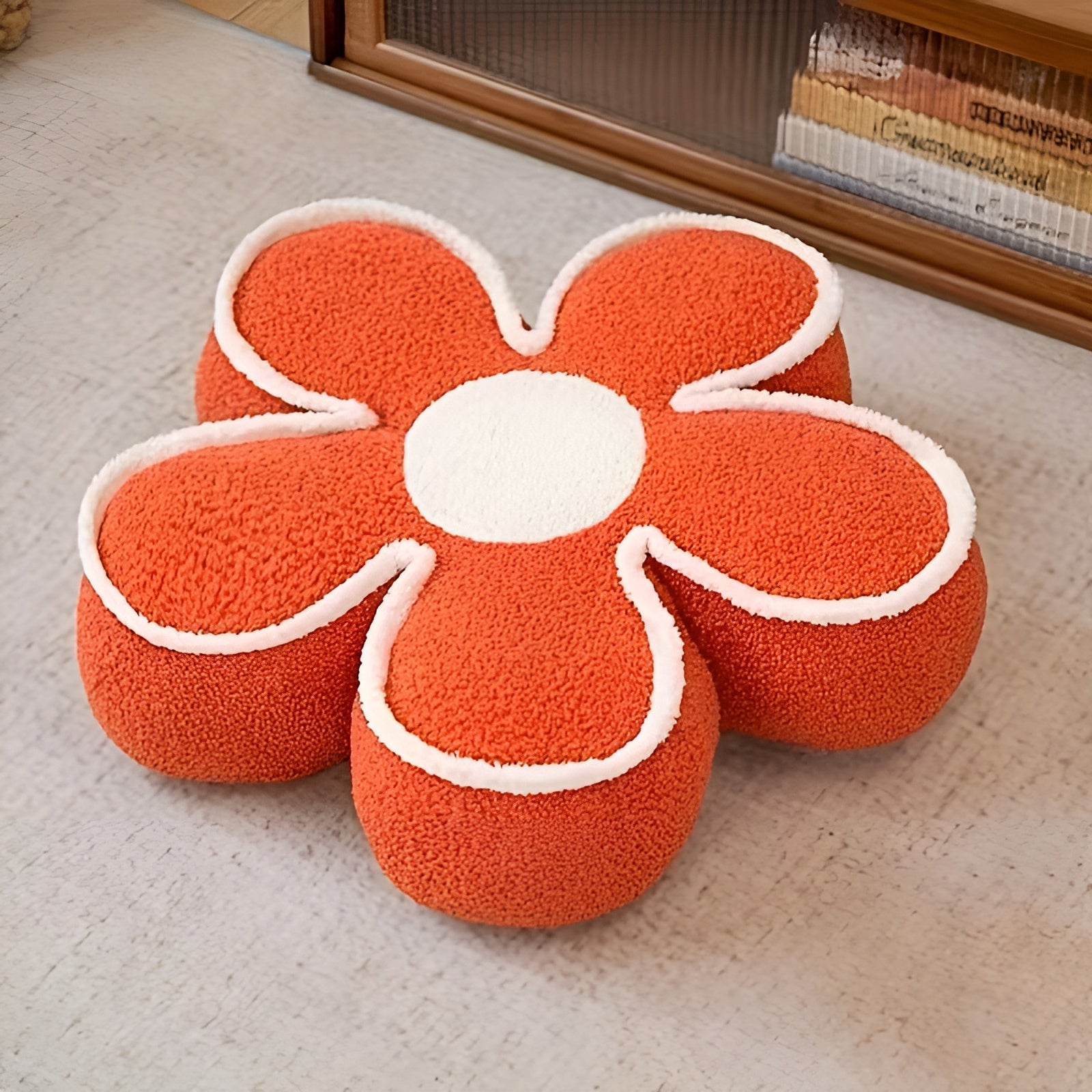 Kissen in Blumenform – Gemütlich und Stilvoll | Ideal als Wohn- und Sofadeko - Indische Rose - Zierkissen