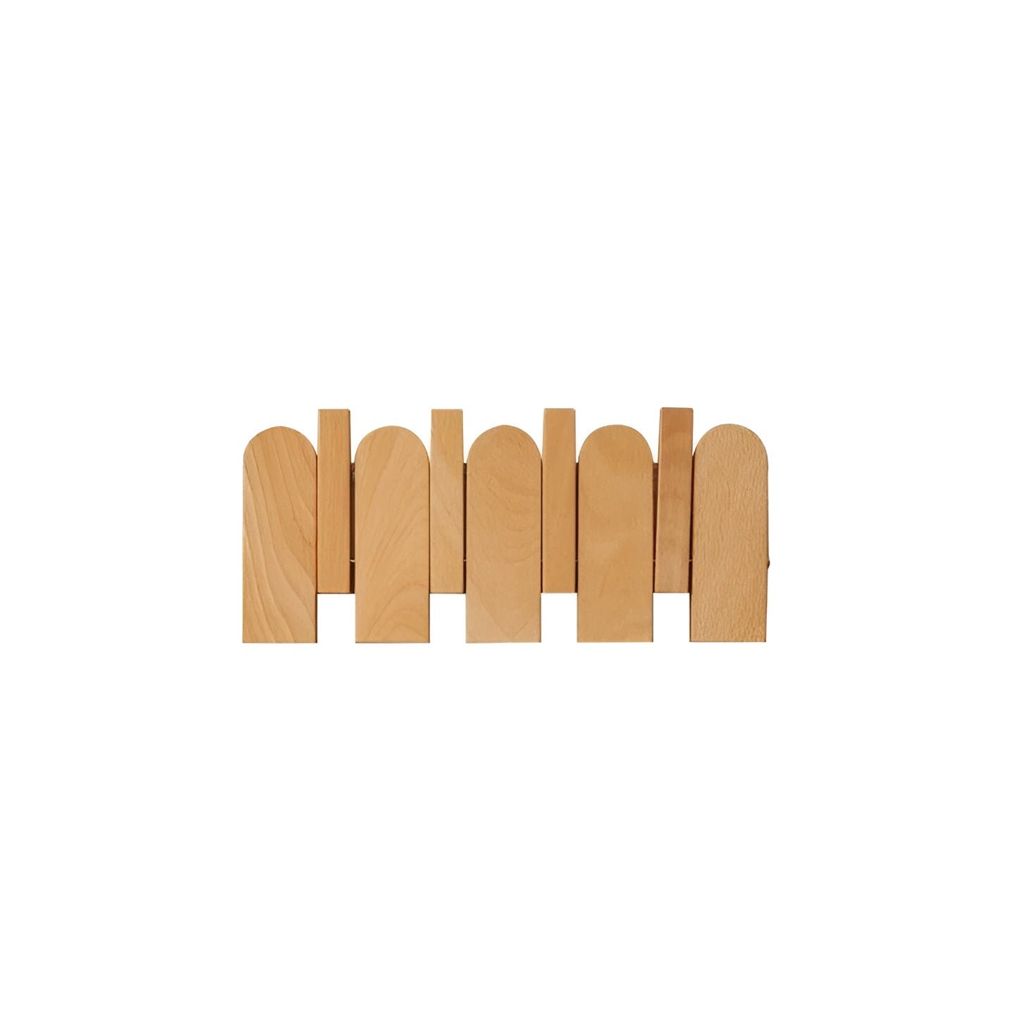 Klappbare Garderobenleiste aus Holz – Stilvolle Wandhakenleiste | Platzsparende Lösung für jeden Raum - 4 Haken 4: 30.7