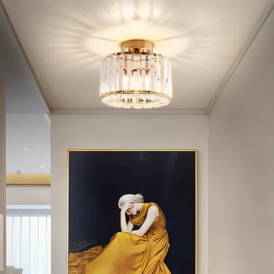 Kristall-Deckenleuchte mit modernem Design für Wohnzimmer und Schlafzimmer - Deckenleuchte