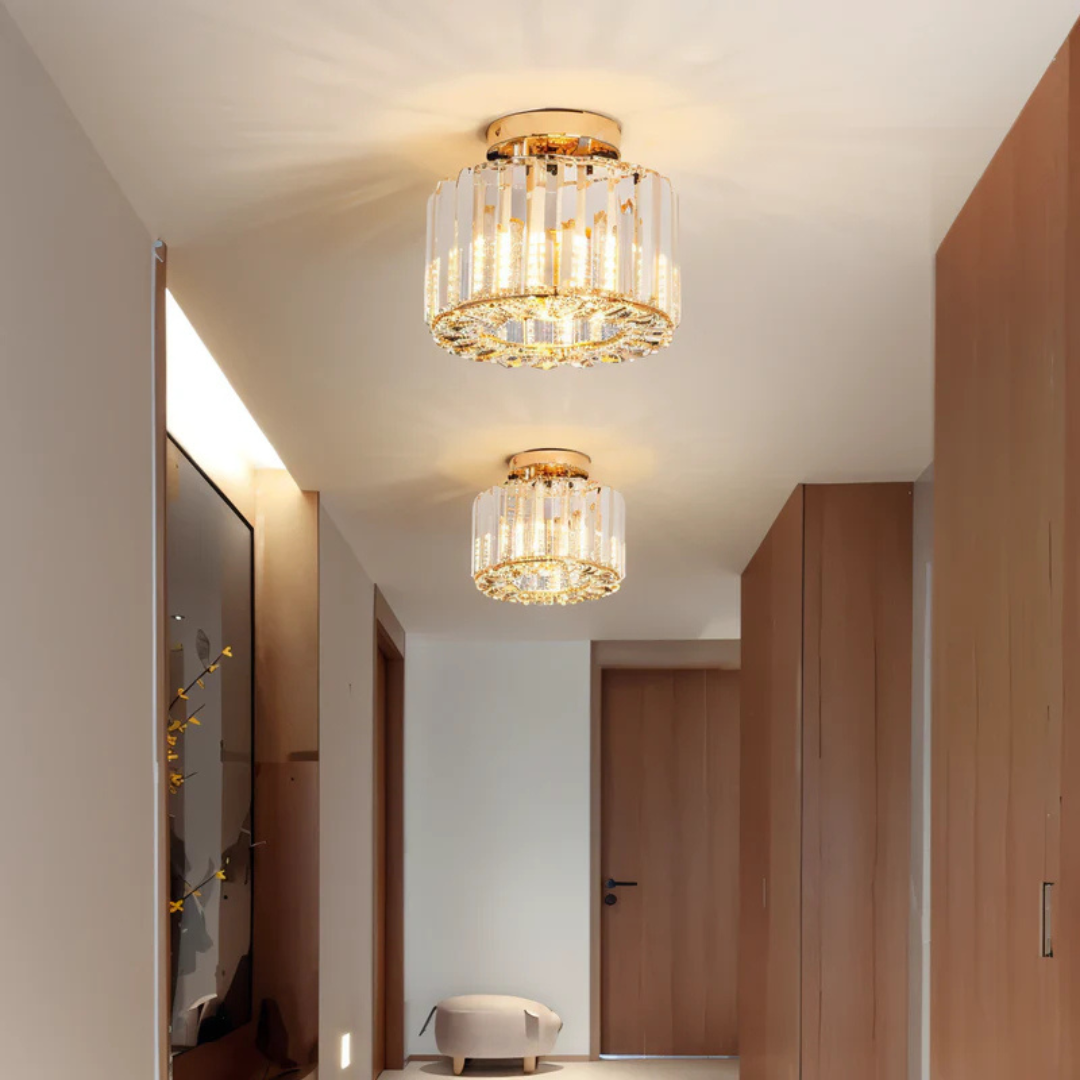 Kristall-Deckenleuchte mit modernem Design für Wohnzimmer und Schlafzimmer - Deckenleuchte