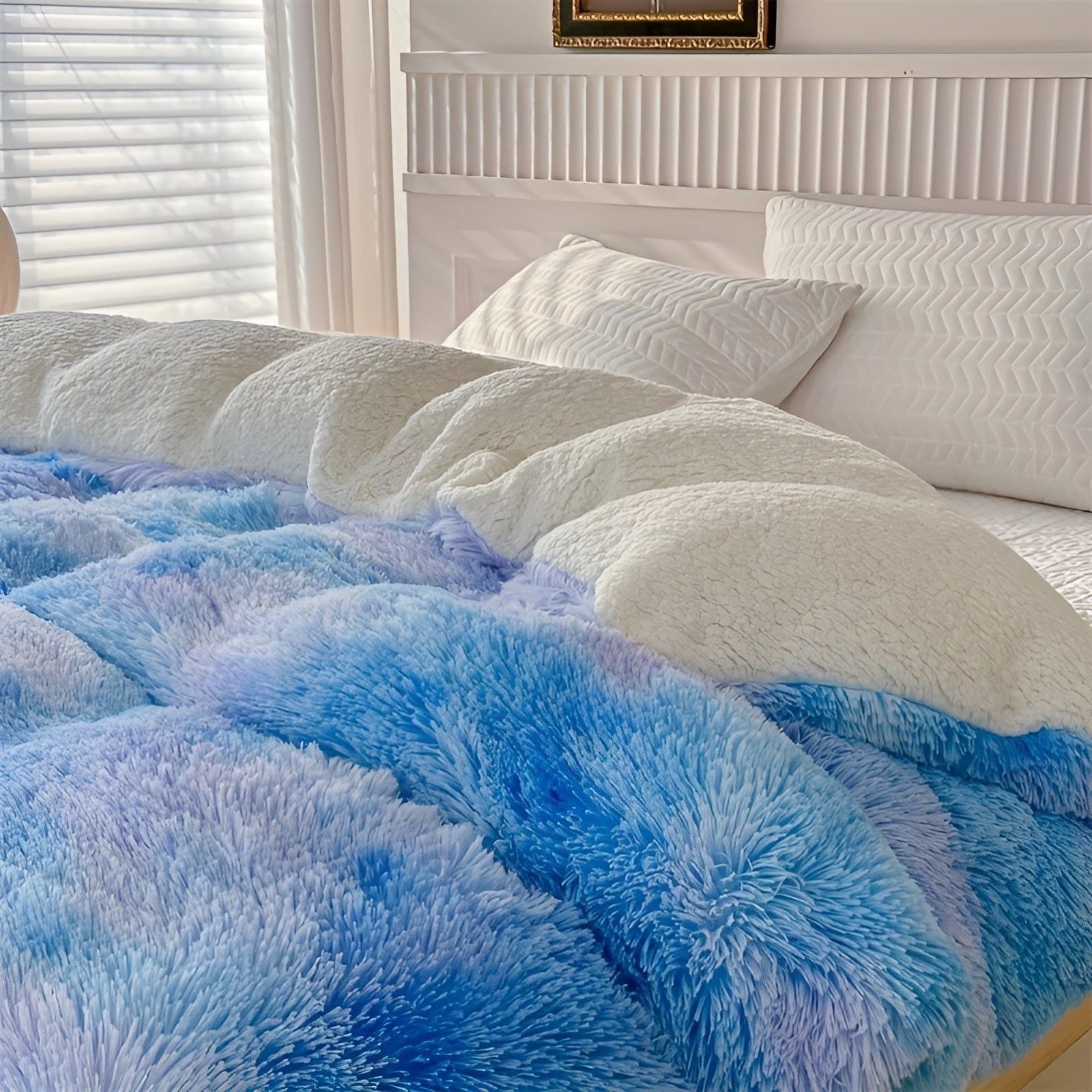 Kuscheldecke aus Plüsch – Dick Warm und Bunt | Perfekt für Sofa oder Bett - Saisonale Dekoration