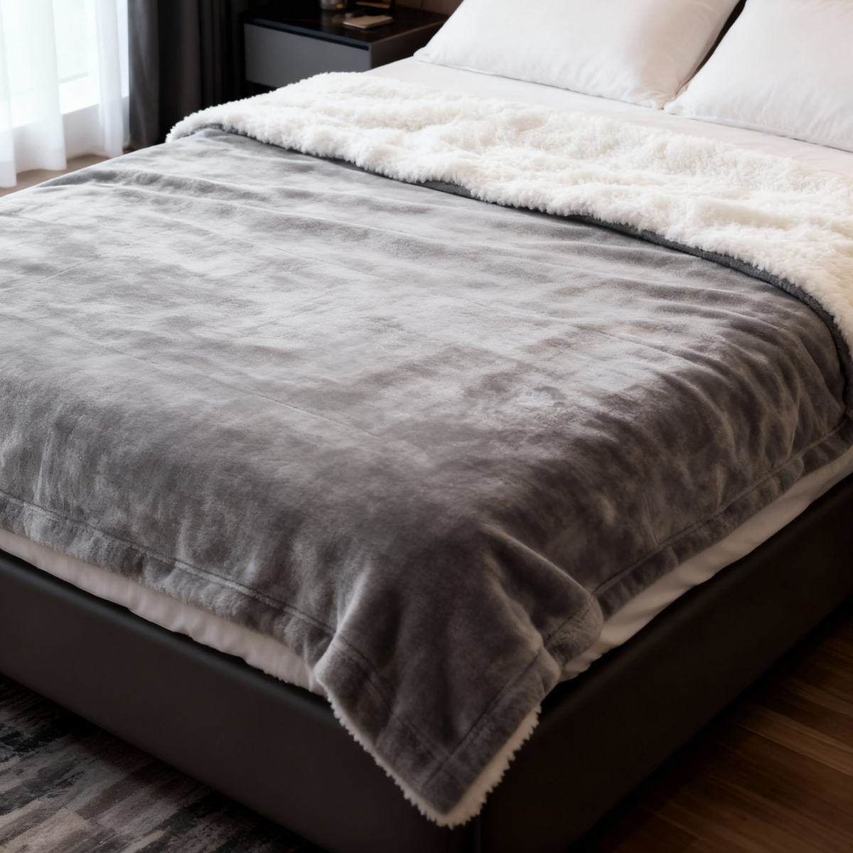 Kuscheldecke Fleece King Size – warme Sofadecke 130x160 cm - Decken und Plaids