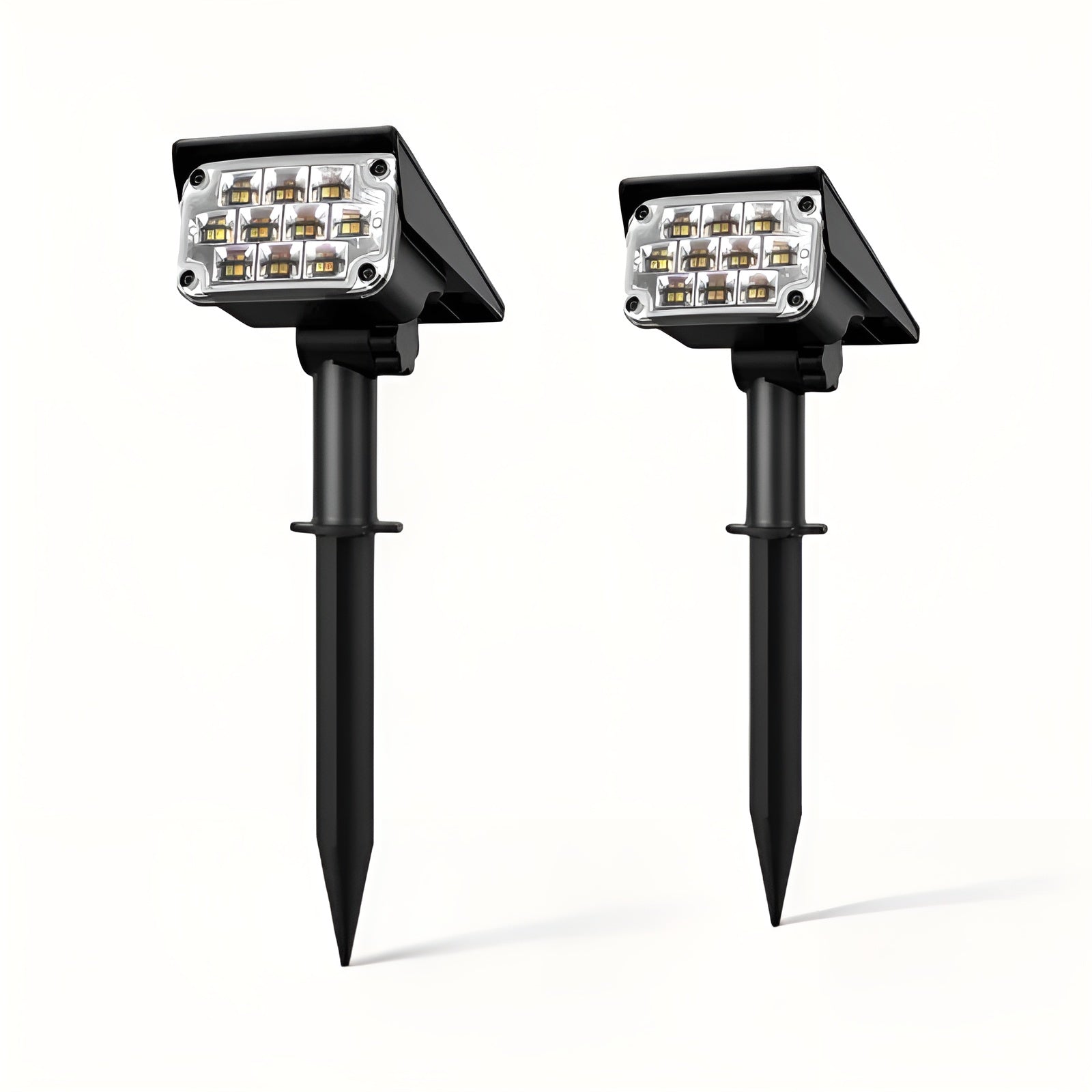 2x SunBeam Light – Kabellose LED Solar Gartenleuchte