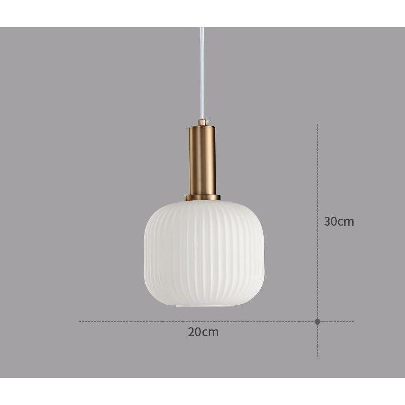 RetroCharm Lamps - Raumdeko Bunte Vintage Hängelampe aus Glas Elegare